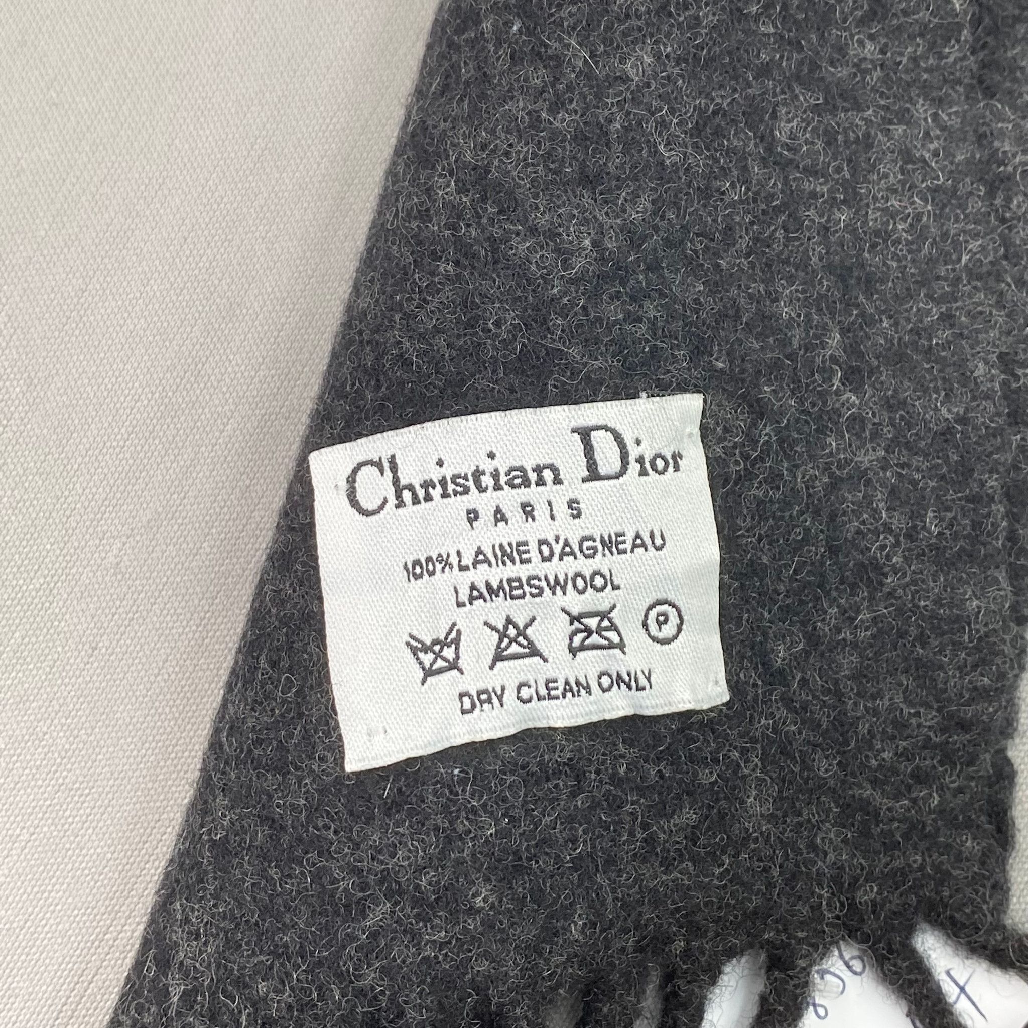 Japanese Brand Vintage Christian Dior Scarf Muffler Wool Winter Scarves Size ONE SIZE - 5 Thumbnail