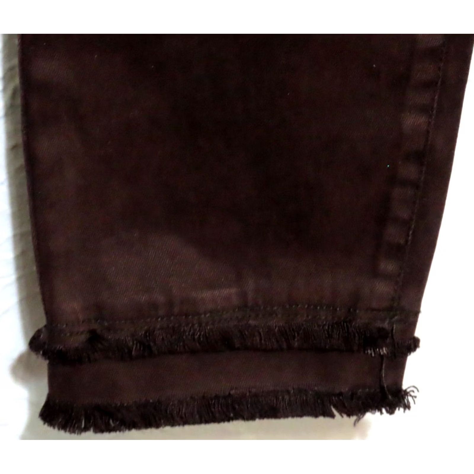 Doublet Renaur Women's 6 Black Double Fringe Hem Pants NWT Regular Straight Leg Zip Pull-On High Rise 26 Inseam Size 28" / US 6 / IT 42 - 2 Thumbnail
