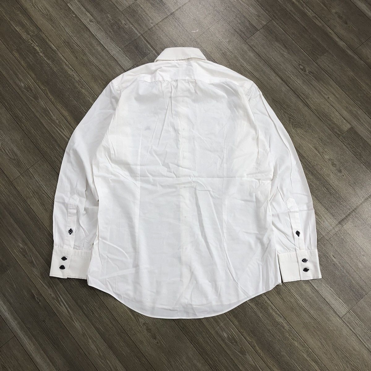 Burberry × Vintage Vintage Burberry Black Label True White Button Up Shirt Size US L / EU 52-54 / 3 - 12 Thumbnail