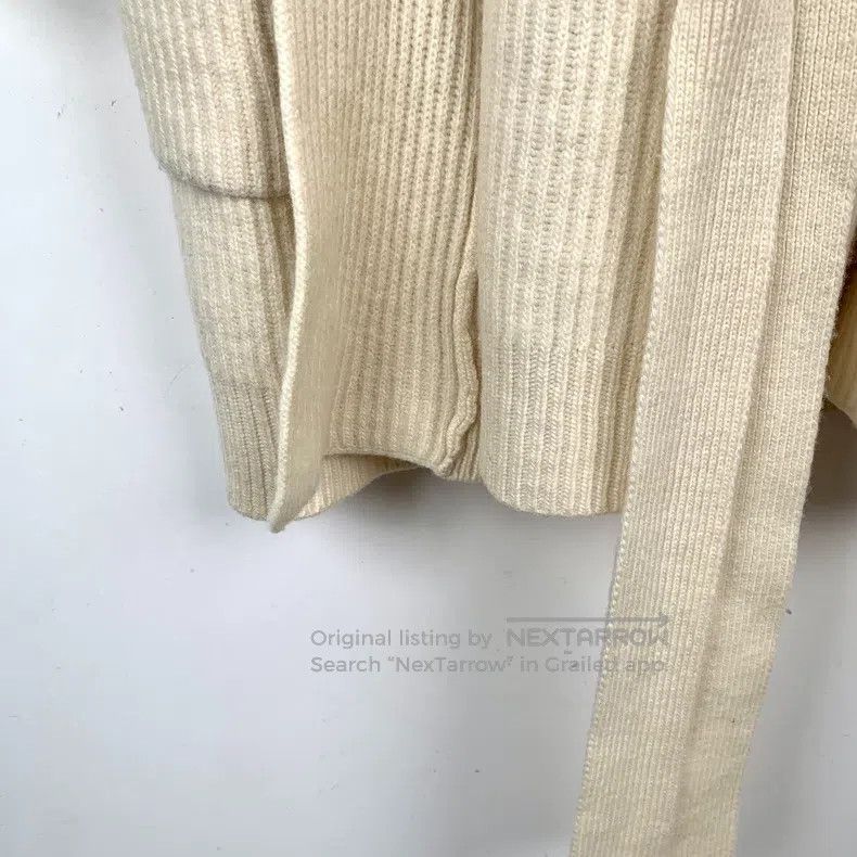 Max Mara Max Mara Apricot Wool Hooded Belted Knit Cardigan Size S / US 4 / IT 40 - 4 Thumbnail