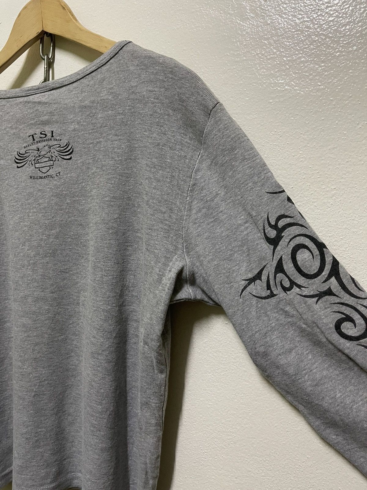 Harley Davidson × Vintage Harley Davidson Flame Sleeve Size XL / US 12-14 / IT 48-50 - 12 Thumbnail