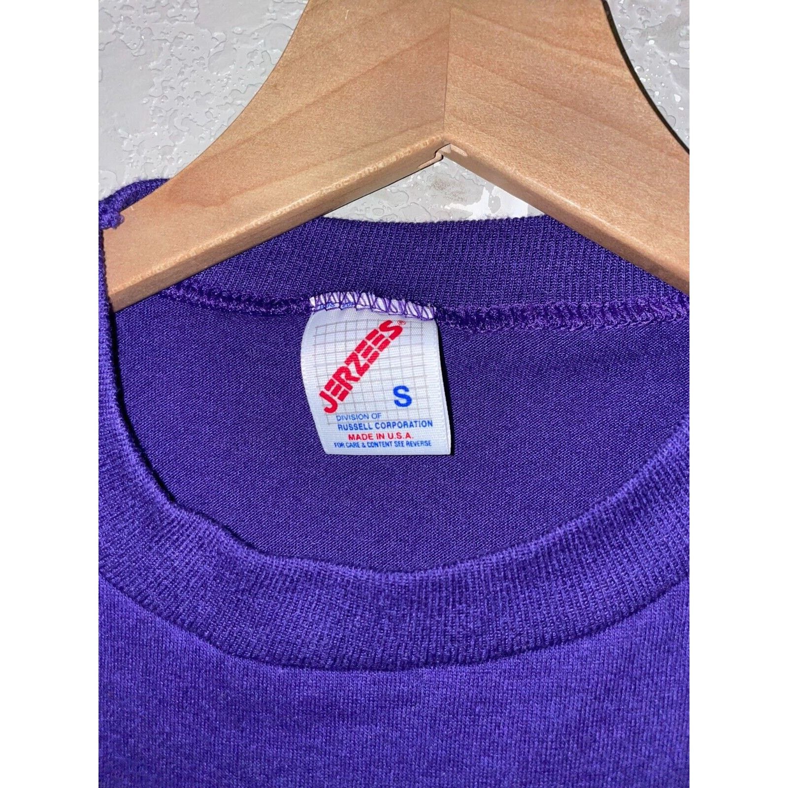 Jerzees Vintage Nevada Virginia City Shirt Purple Tee VTG 90s Small Size US S / EU 44-46 / 1 - 7 Thumbnail