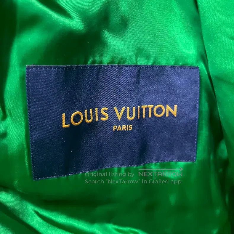 Louis Vuitton Louis Vuitton Green Letter Pattern Patchwork Loose Long Sl Size US M / EU 48-50 / 2 - 2 Thumbnail