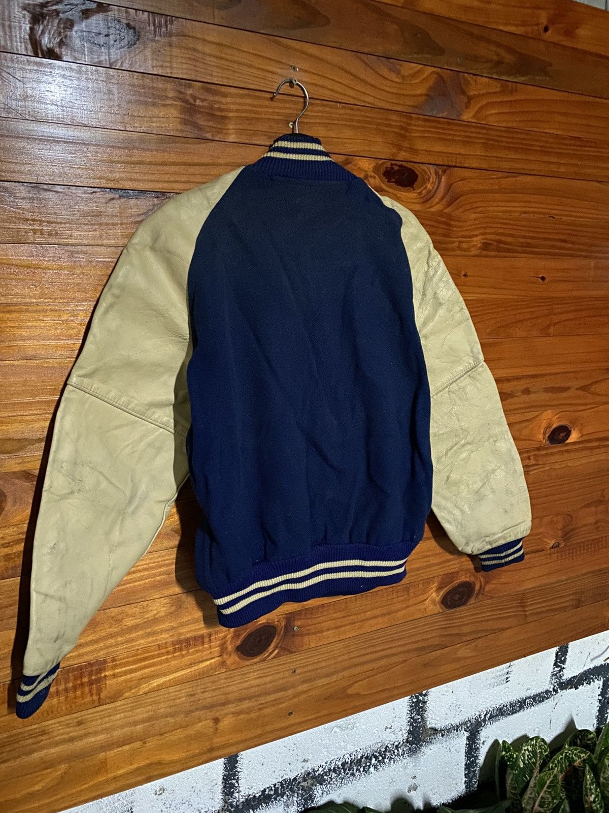 Vintage Vintage 1940s–1950s Bush–Keller Varsity Jacket Navy Wool Size US S / EU 44-46 / 1 - 11 Thumbnail