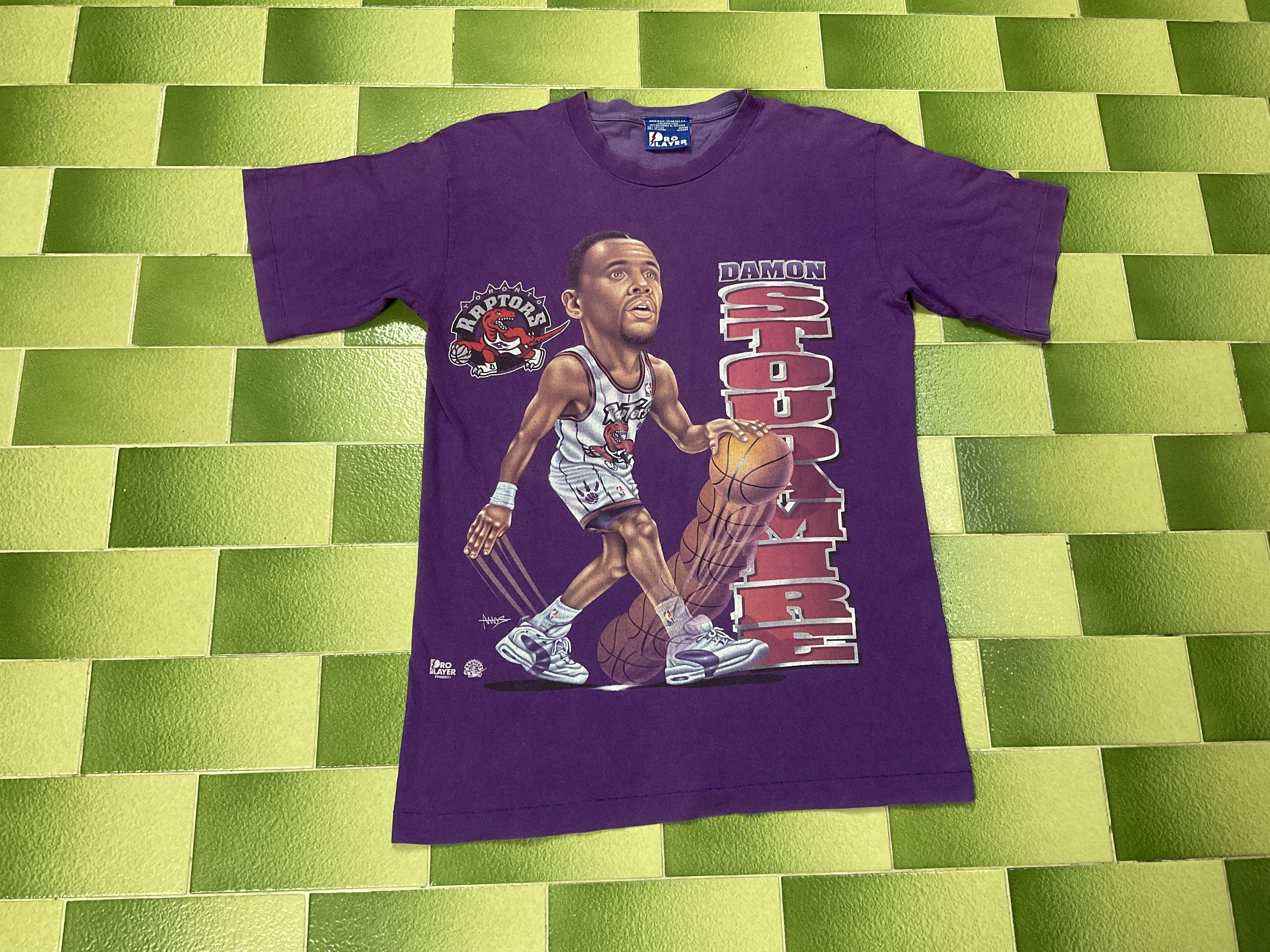 90s usa製 Damon Stoudamire ラプターズ Tシャツ nba