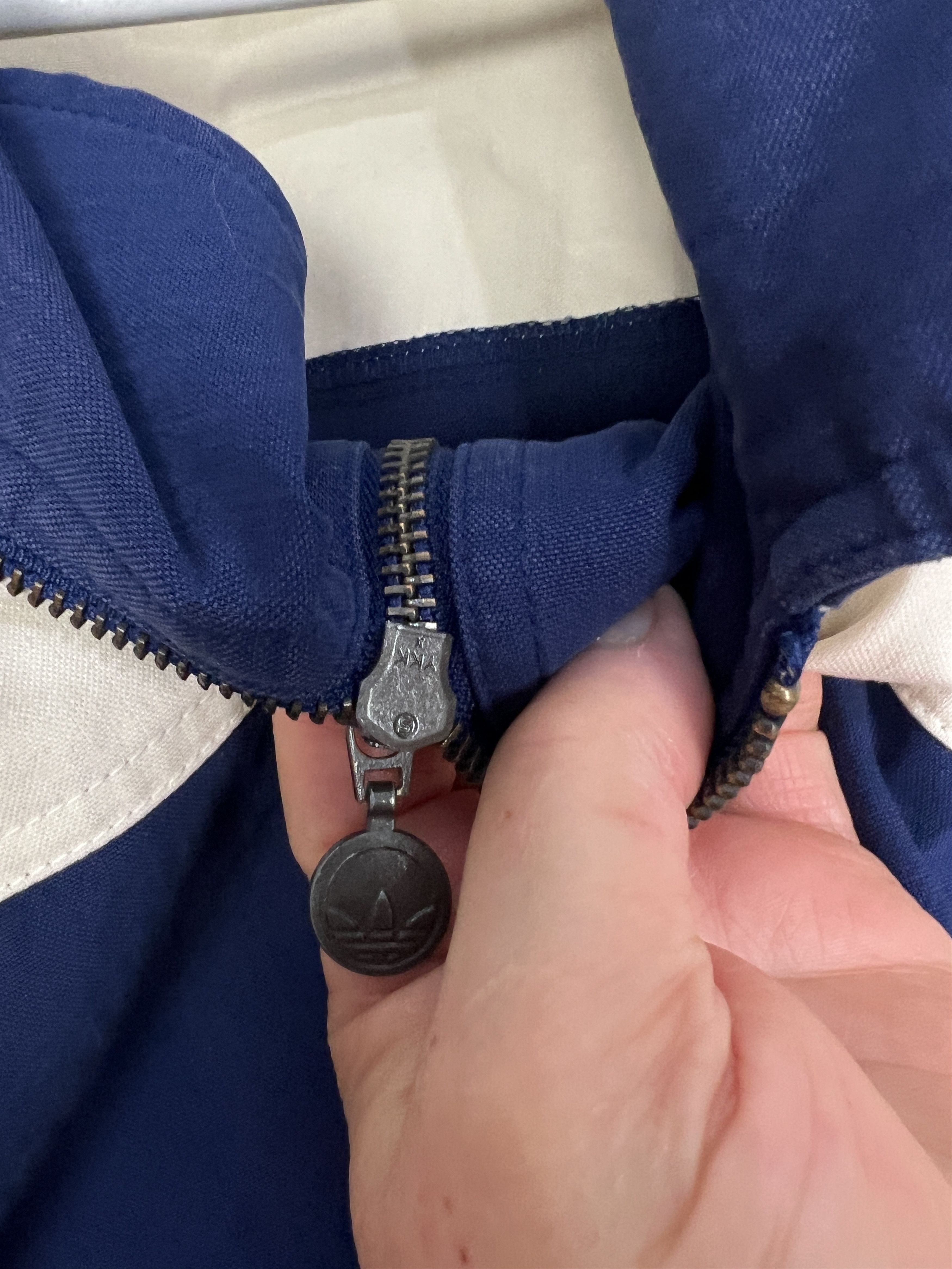 Adidas Vintage 90's Adidas Beige Jacket Zip Track Top Rare Hype Size US M / EU 48-50 / 2 - 4 Thumbnail