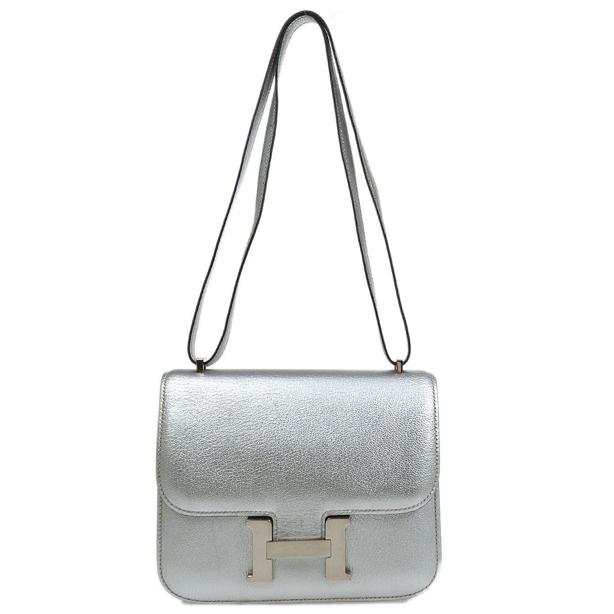 image of Hermes 2004 Athens Olympics Limited Constance 18 Silver Chevre 65005 in Black, Women's