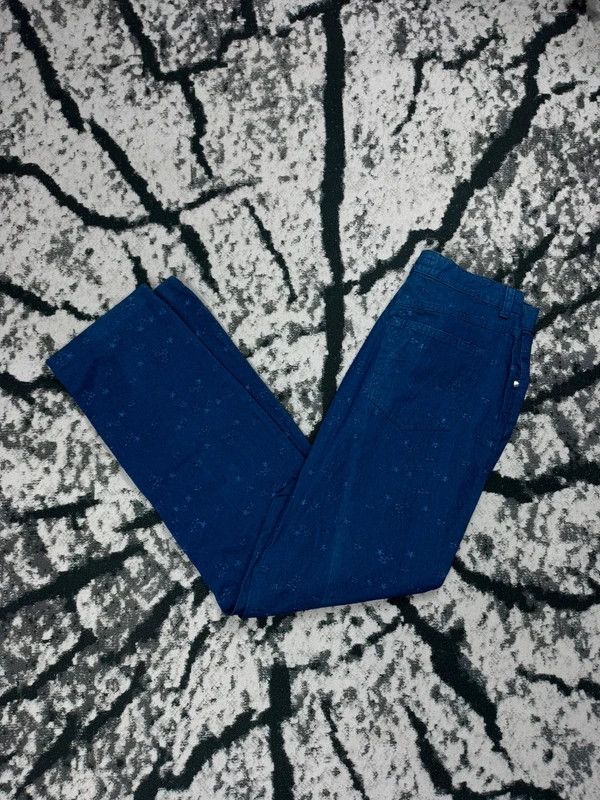 Escada Escada blue logo pants 40 Size 40" / US 18 - 1 Thumbnail