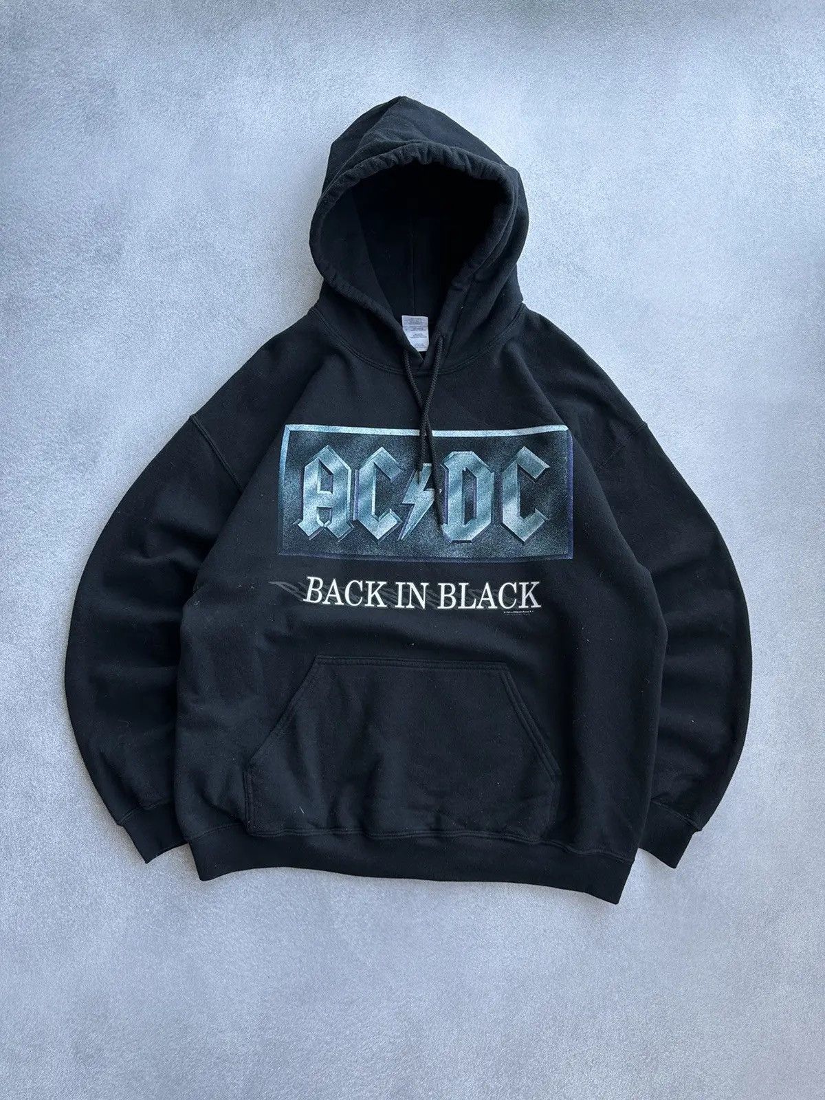 Ac Dc Back In Black Hoodie | Grailed