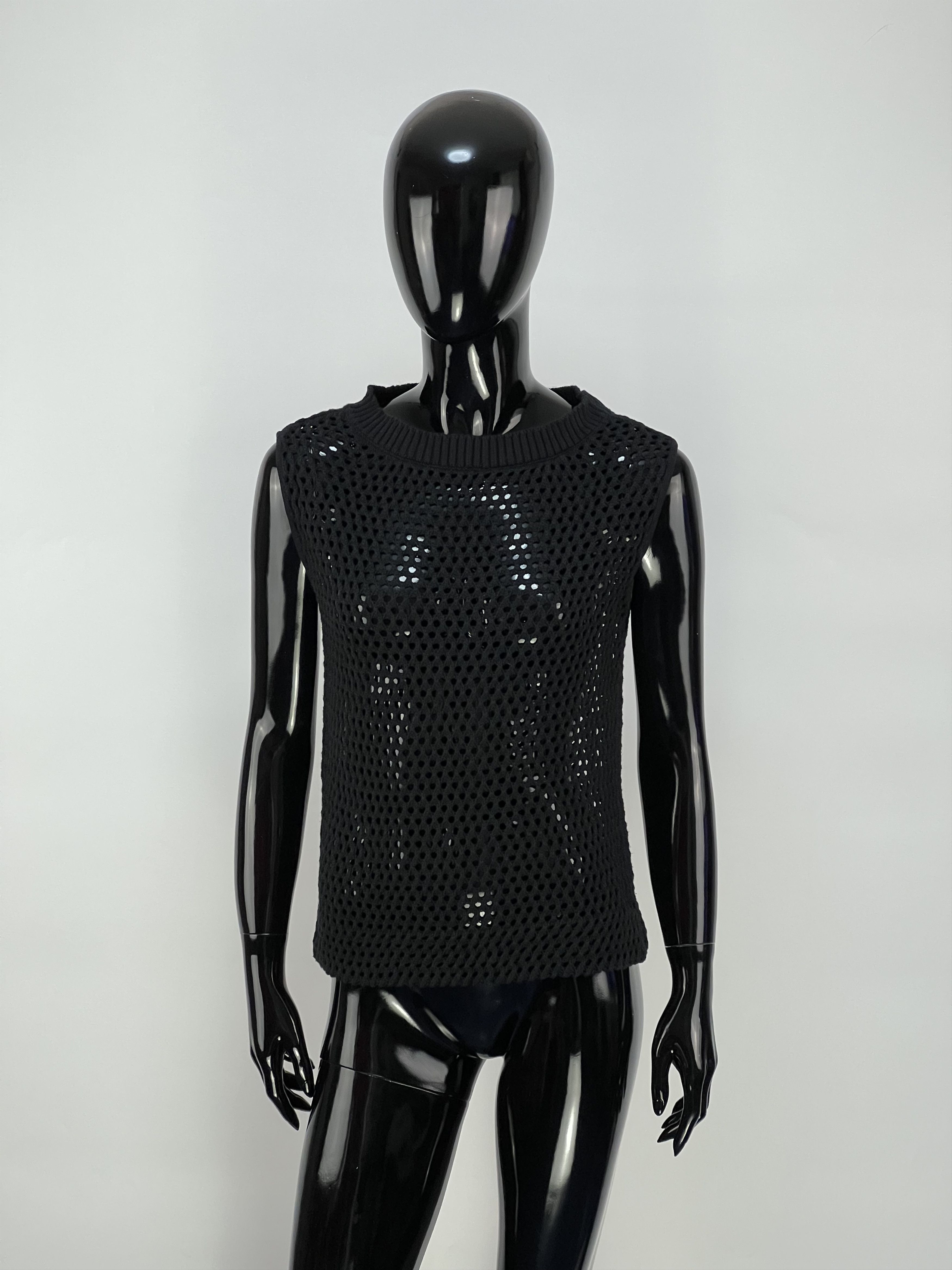 Just Cavalli Just Cavalli Cotton Mesh Top Blouse Size M / US 6-8 / IT 42-44 - 1 Thumbnail