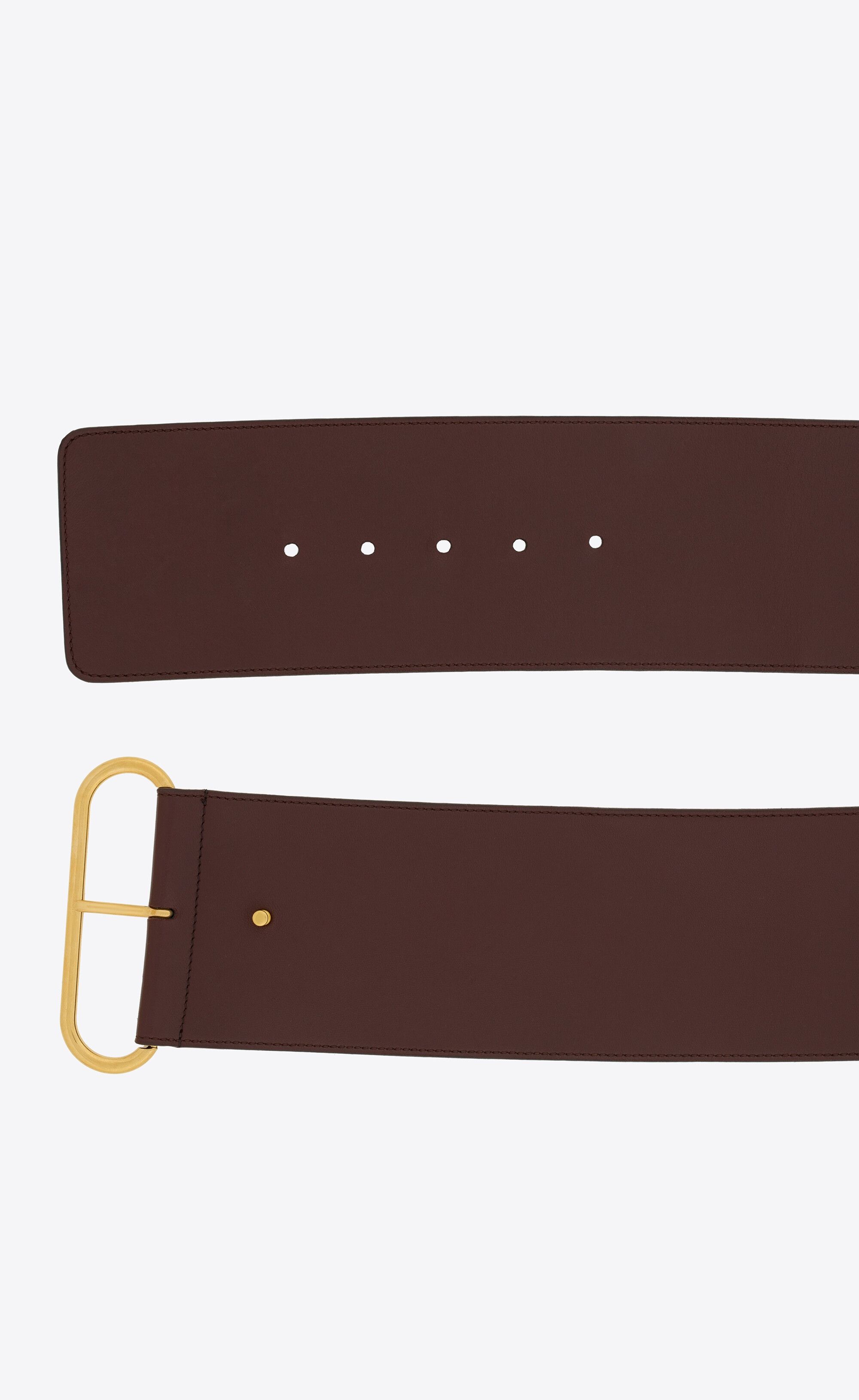 Saint Laurent Paris o1s1wg111224 744178 Size: 65 /Corset Belt Lacquered Leather Size ONE SIZE - 2 Thumbnail