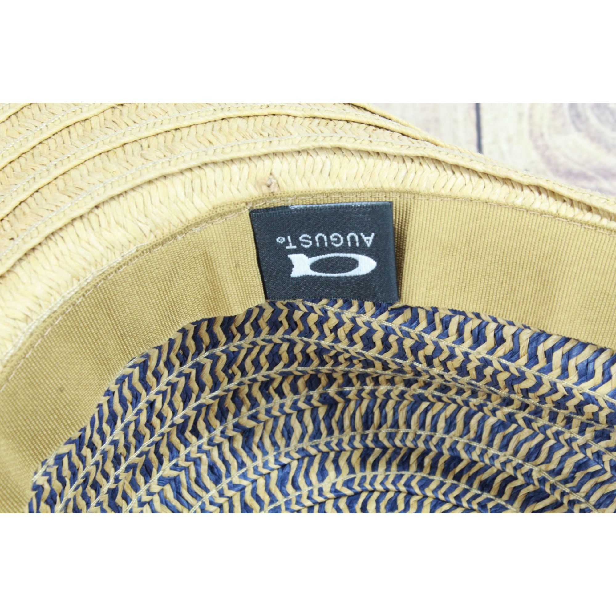 Other August Women's Wide Brim Summer Hat Natural Navy Size ONE SIZE - 6 Thumbnail
