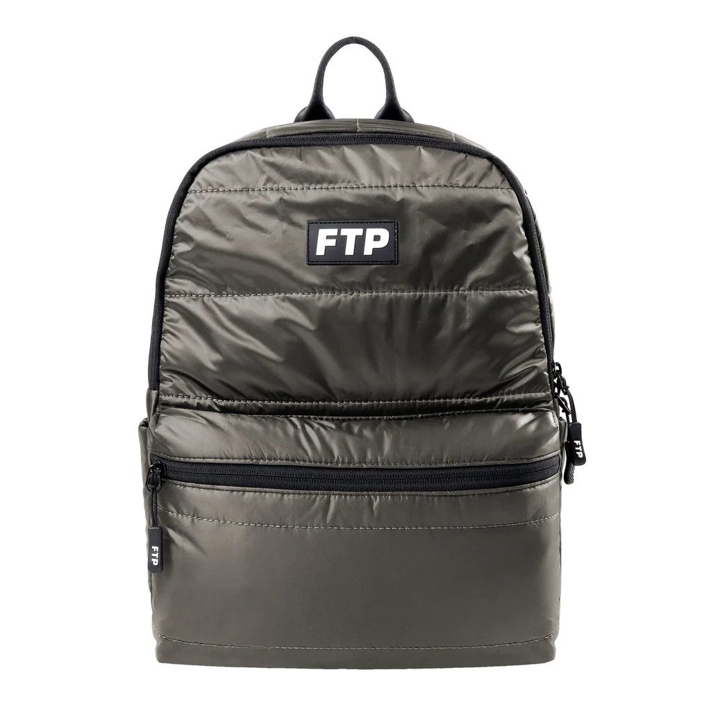 Fuck The Population FTP Puffer Backpack (OLIVE) Size ONE SIZE - 1 Thumbnail