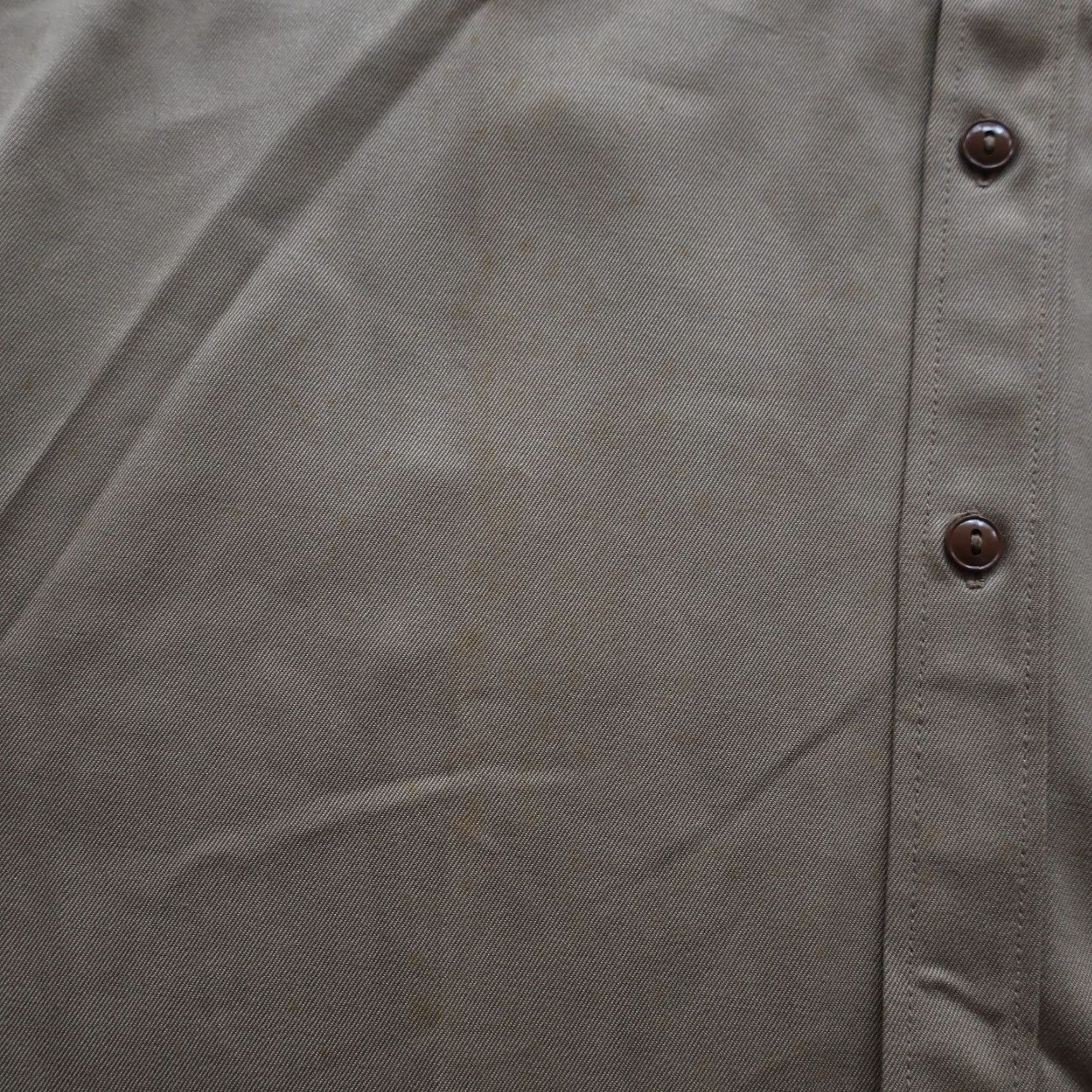 Dickies VINTAGE Dickies Army Cloth Shirt Mens 15 1/2 Tan 40s WWII Button-Up Long Sleeve Army Theme Size US M / EU 48-50 / 2 - 4 Thumbnail