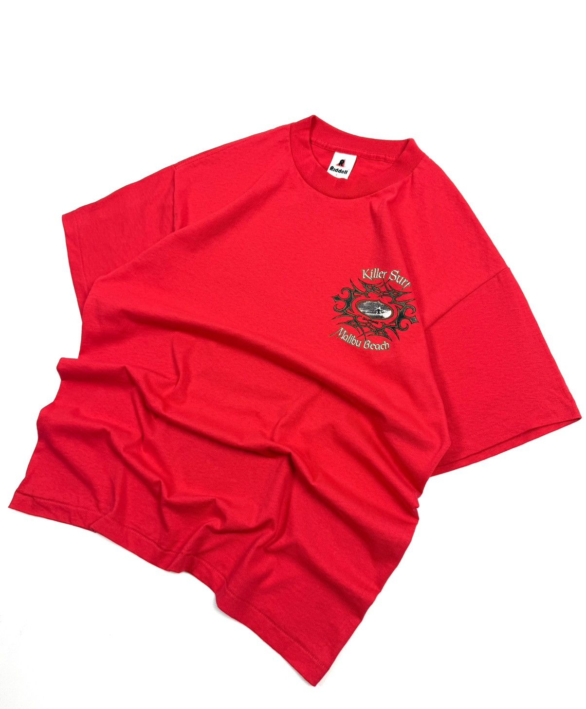 Riddell vintage Y2K Riddell Killer Surf Tee L Red Single Stitch 90s Size US L / EU 52-54 / 3 - 3 Thumbnail