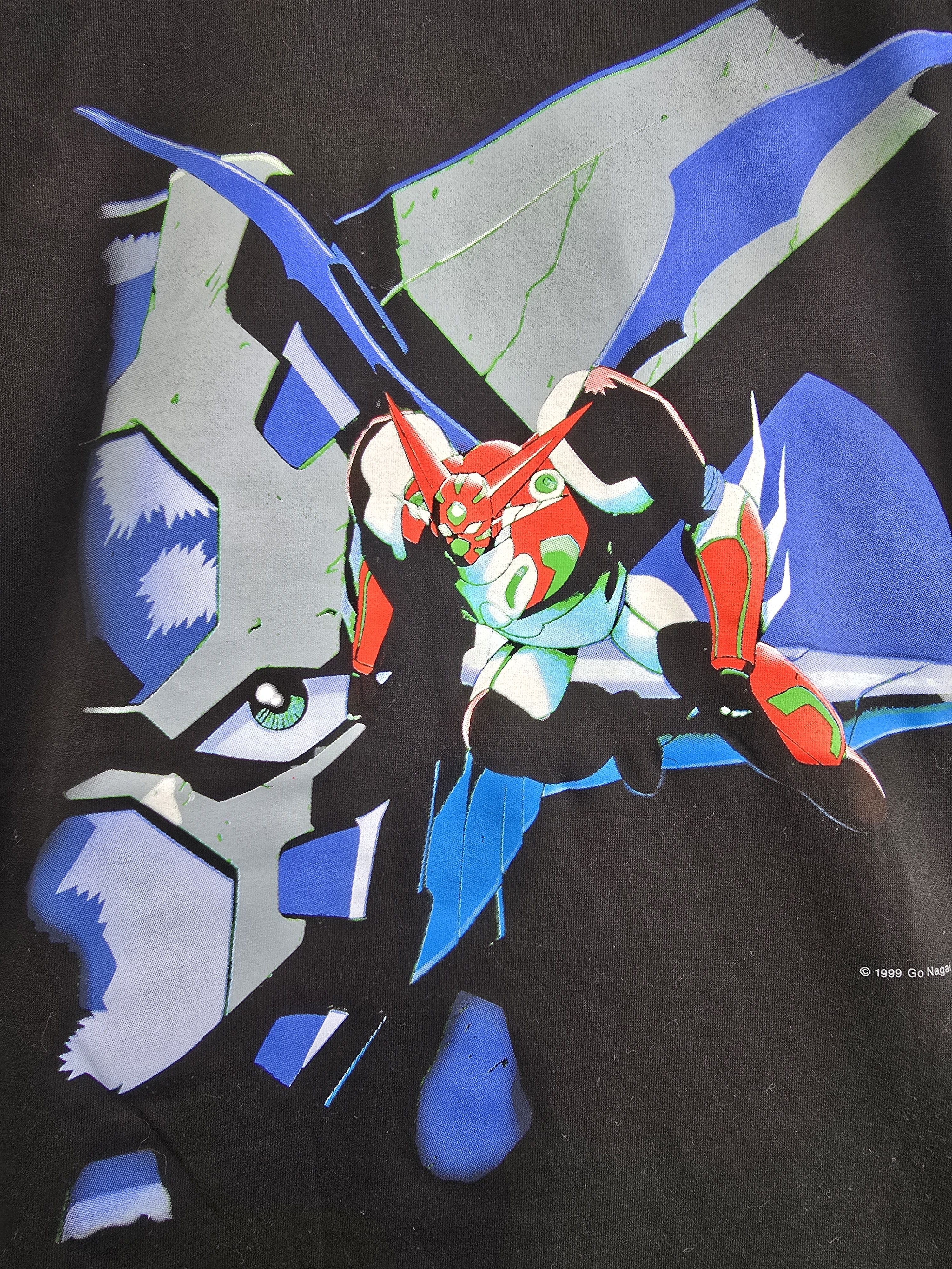 Anime × Vintage 1999 Shin Getter Robo Anime Tee M 20.5" 28" Size US M / EU 48-50 / 2 - 2 Thumbnail