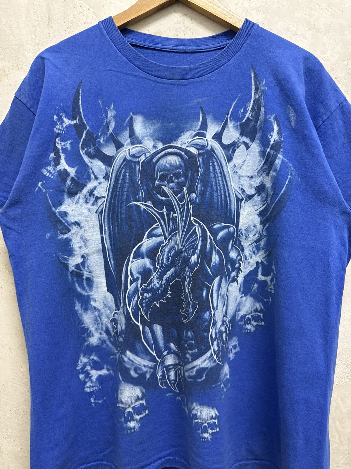 Affliction 2000s Flaming cyber skulls grunge affliction tapout tee Size US L / EU 52-54 / 3 - 2 Thumbnail