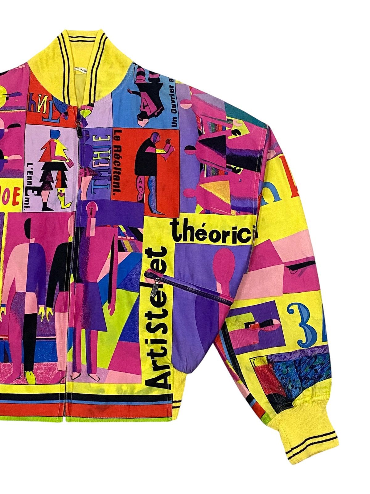 Versace 1992 Gianni Versace “Malevich” Inspired Unisex Bomber Jacket Size XL / US 12-14 / IT 48-50 - 15 Thumbnail