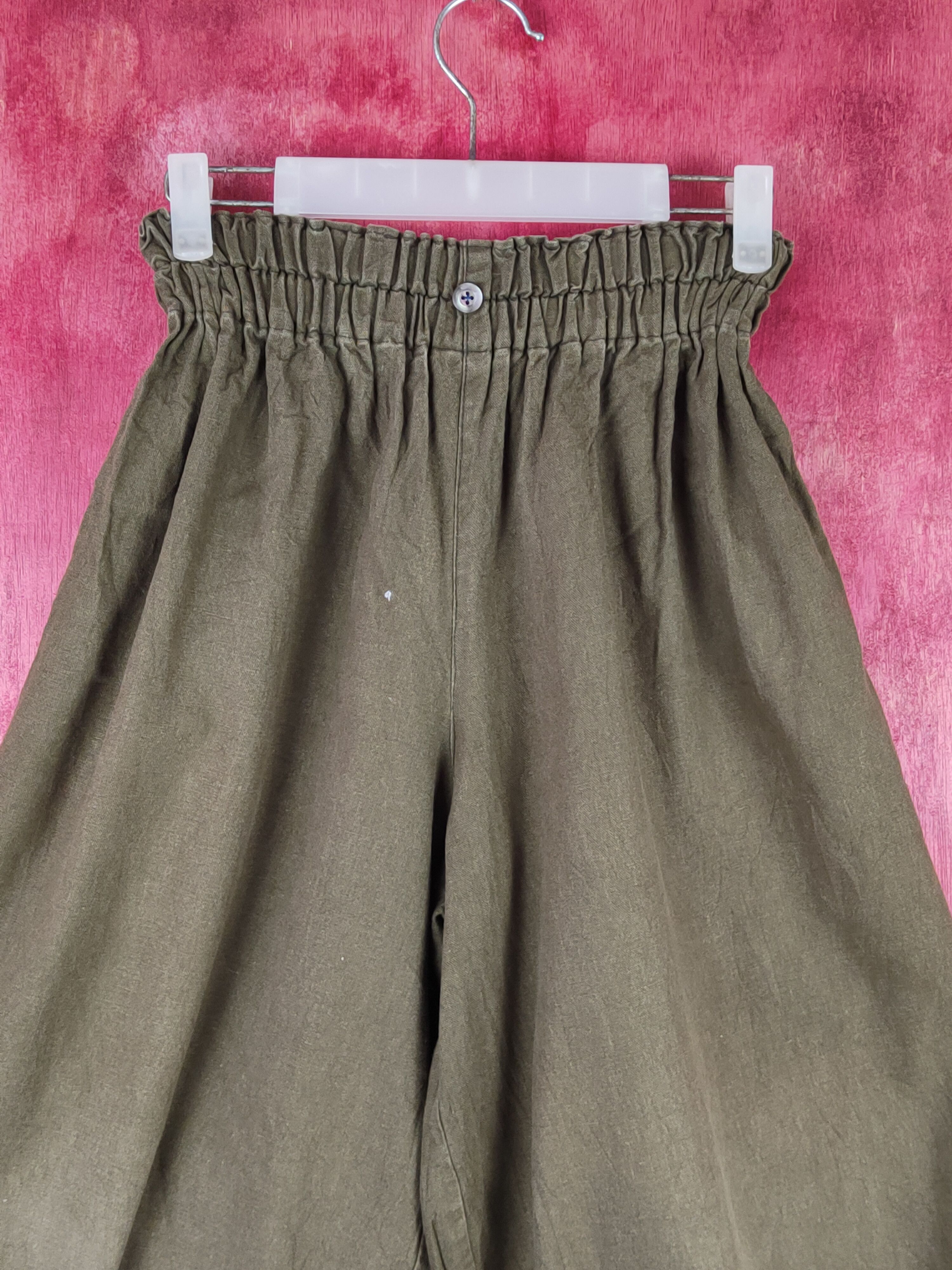 Japanese Brand × Vintage Japanese Brand Olive ballon palazo Casual Pants #S31 Size 30" / US 8 / IT 44 - 2 Thumbnail