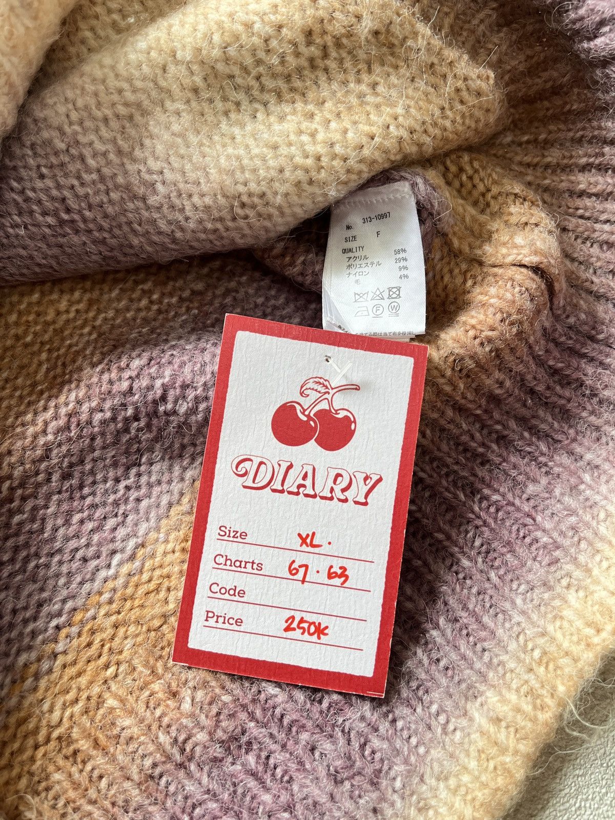 Issey Miyake TOP TIP GRADIENT SOFT WOOL CARDIGAN KNITWEAR Size US XL / EU 56 / 4 - 5 Thumbnail