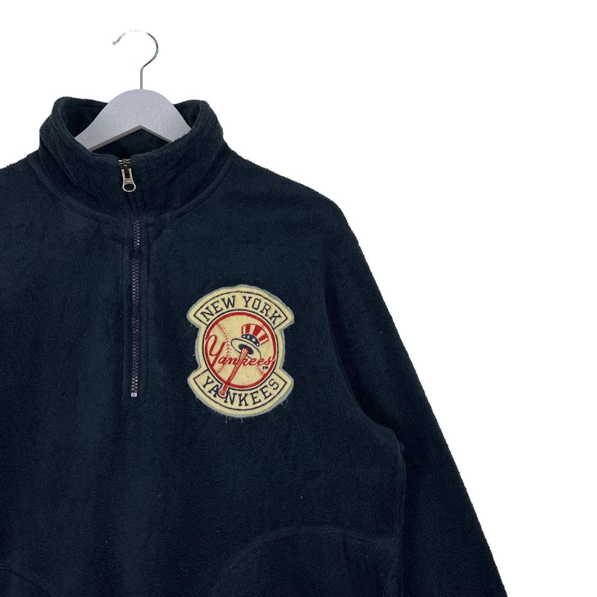 Japanese Brand 🔥 VINTAGE NEW YORK YANKEES MLB ANORAK FLEECE Size US XL / EU 56 / 4 - 6 Thumbnail