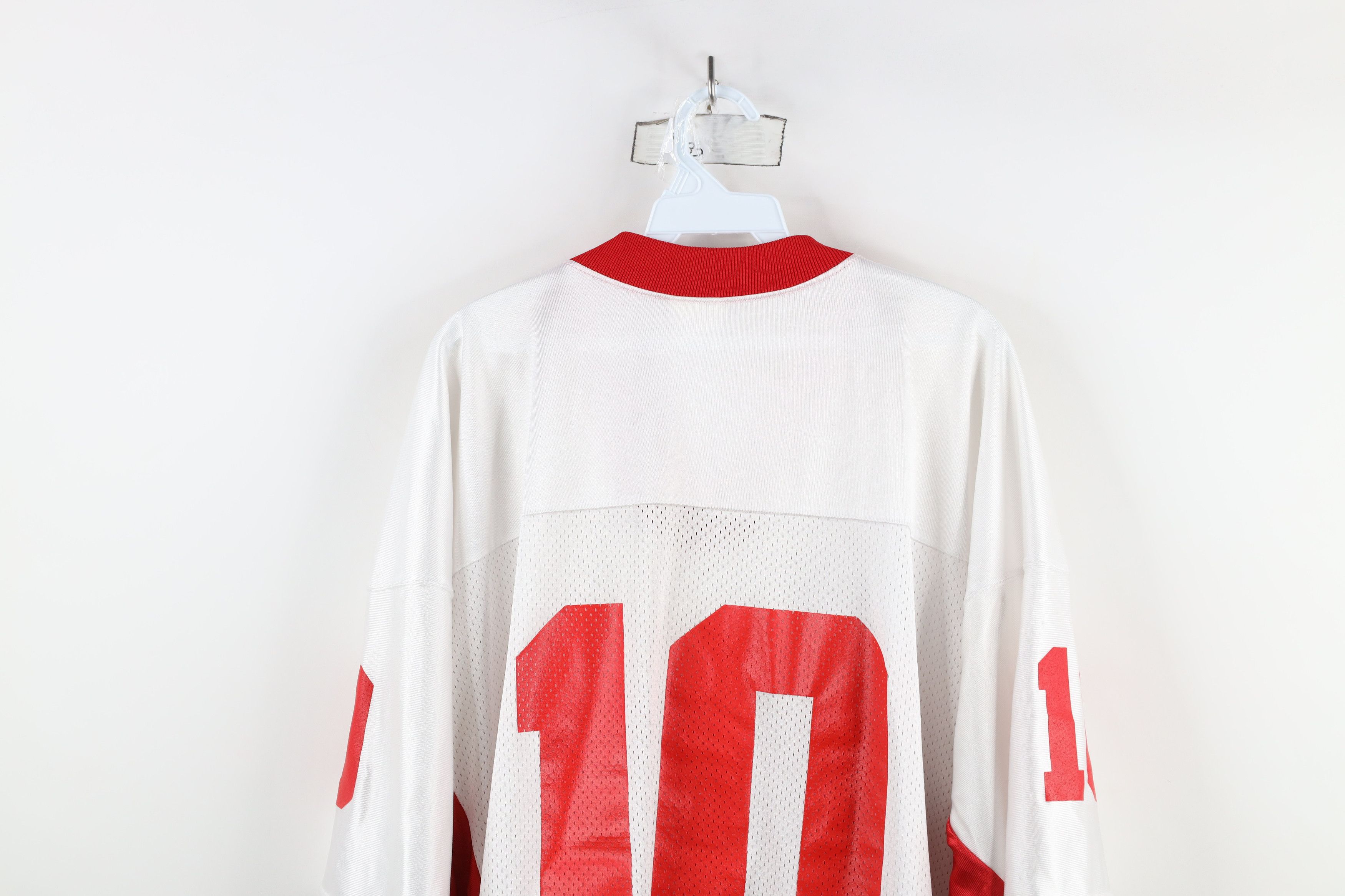 Adidas × Vintage Vintage 90s Adidas University of Nebraska Jersey #10 Size US XXL / EU 58 / 5 - 14 Thumbnail