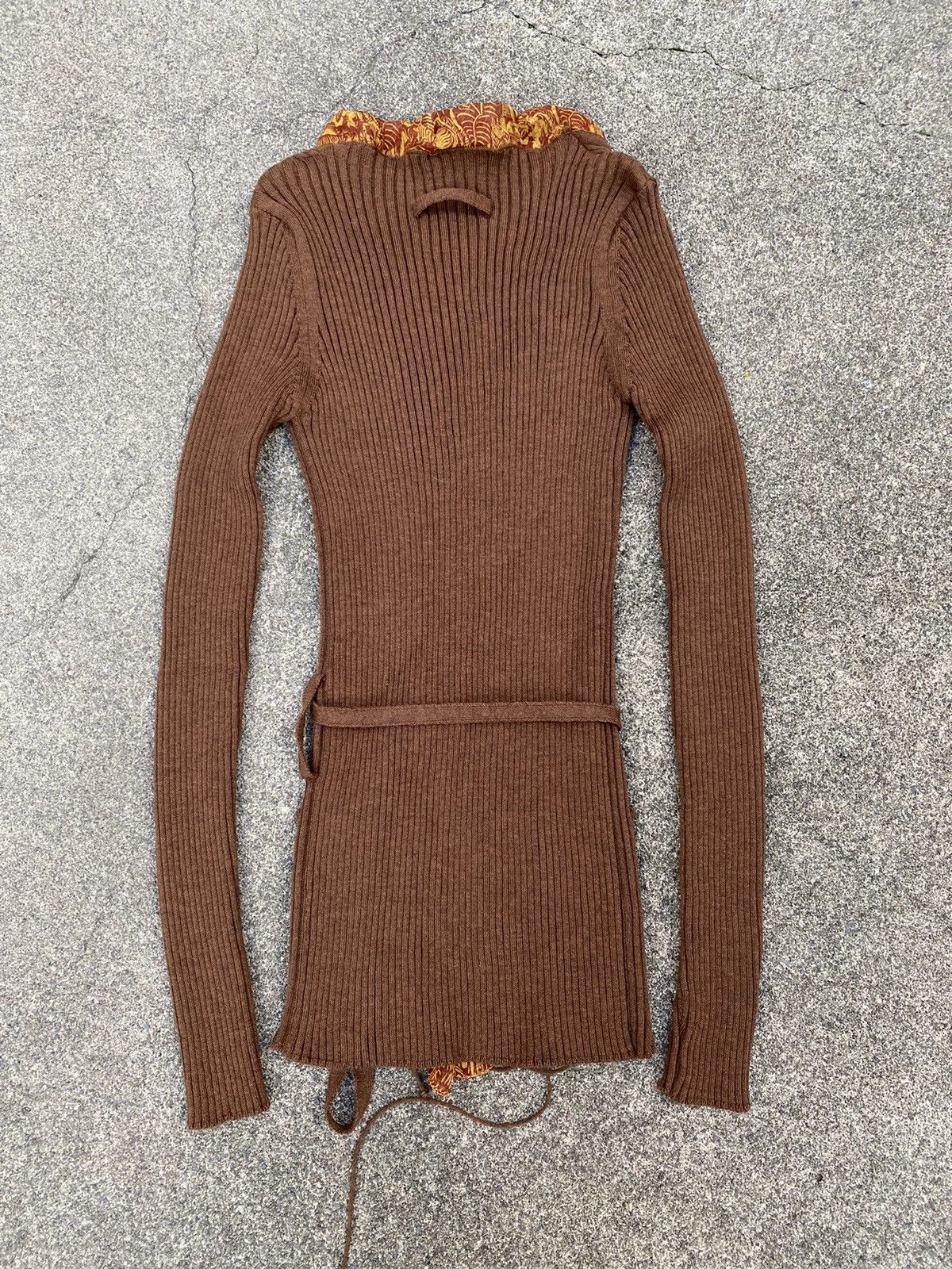 トップス Jean paul gaultier archive cardigan Jean Paul Gaultier Archive High Neck Zip Up Knit Cardigan Sweater