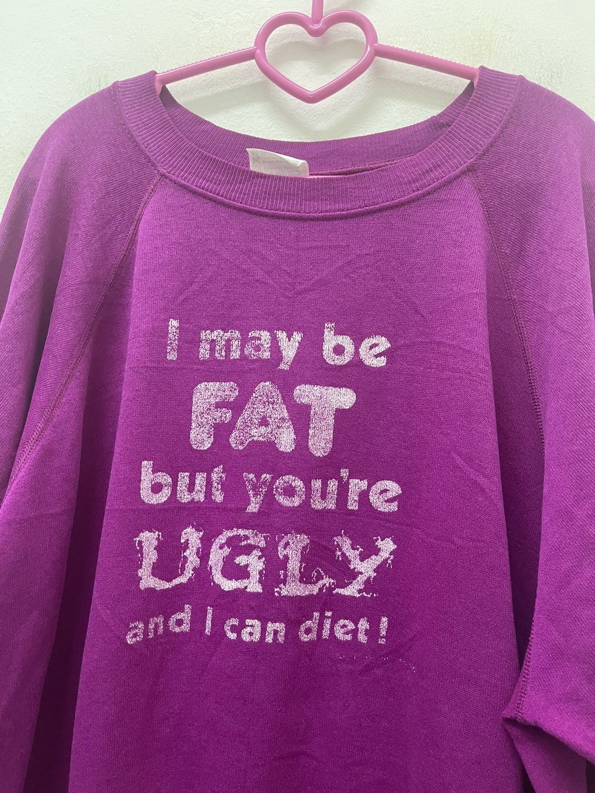 Vintage Rare Vintage I MAY BE FAT BUT YOURE UGLY Wording Size US XL / EU 56 / 4 - 2 Thumbnail