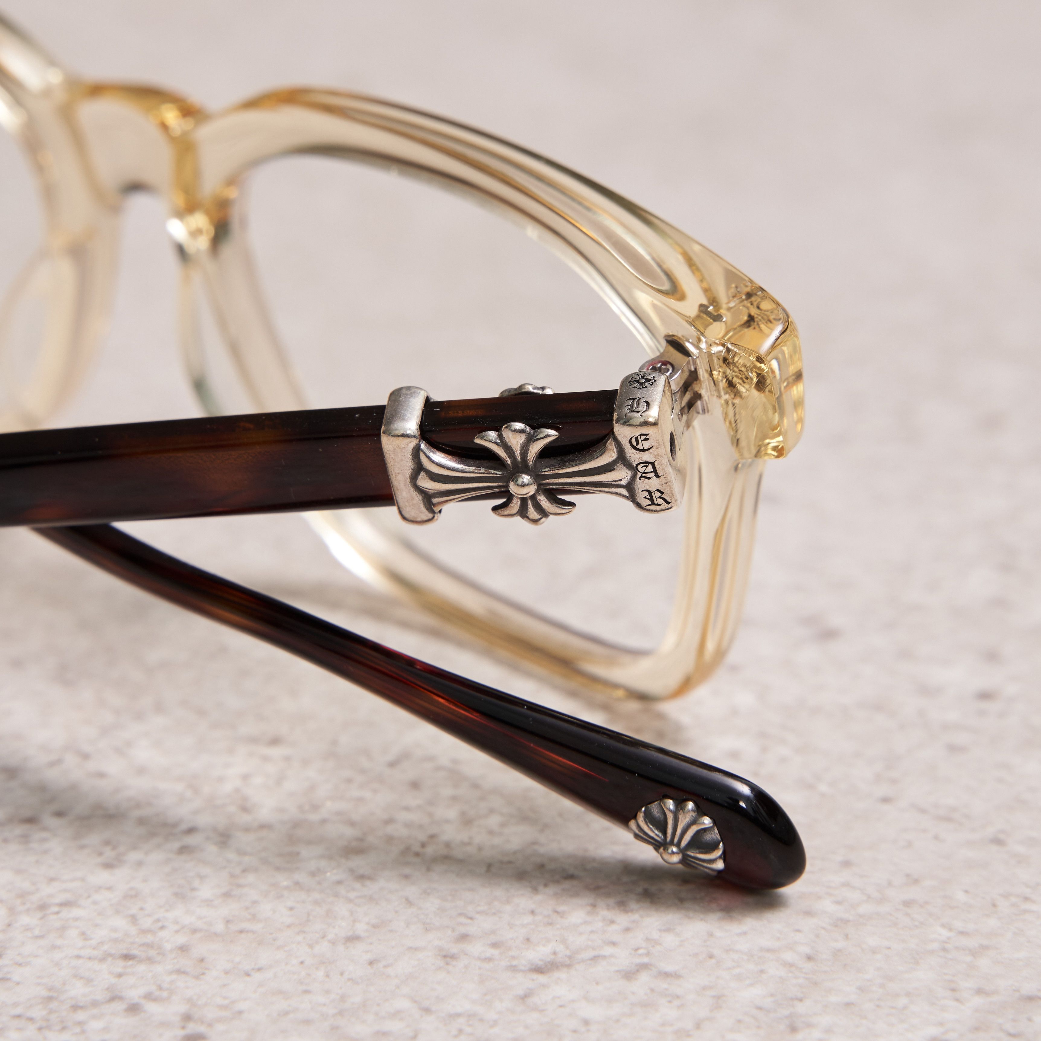 Chrome Hearts ✨RARE CHROME HEARTS COX UCKER Pale Ale-Havana Tortoise Size ONE SIZE - 15 Thumbnail