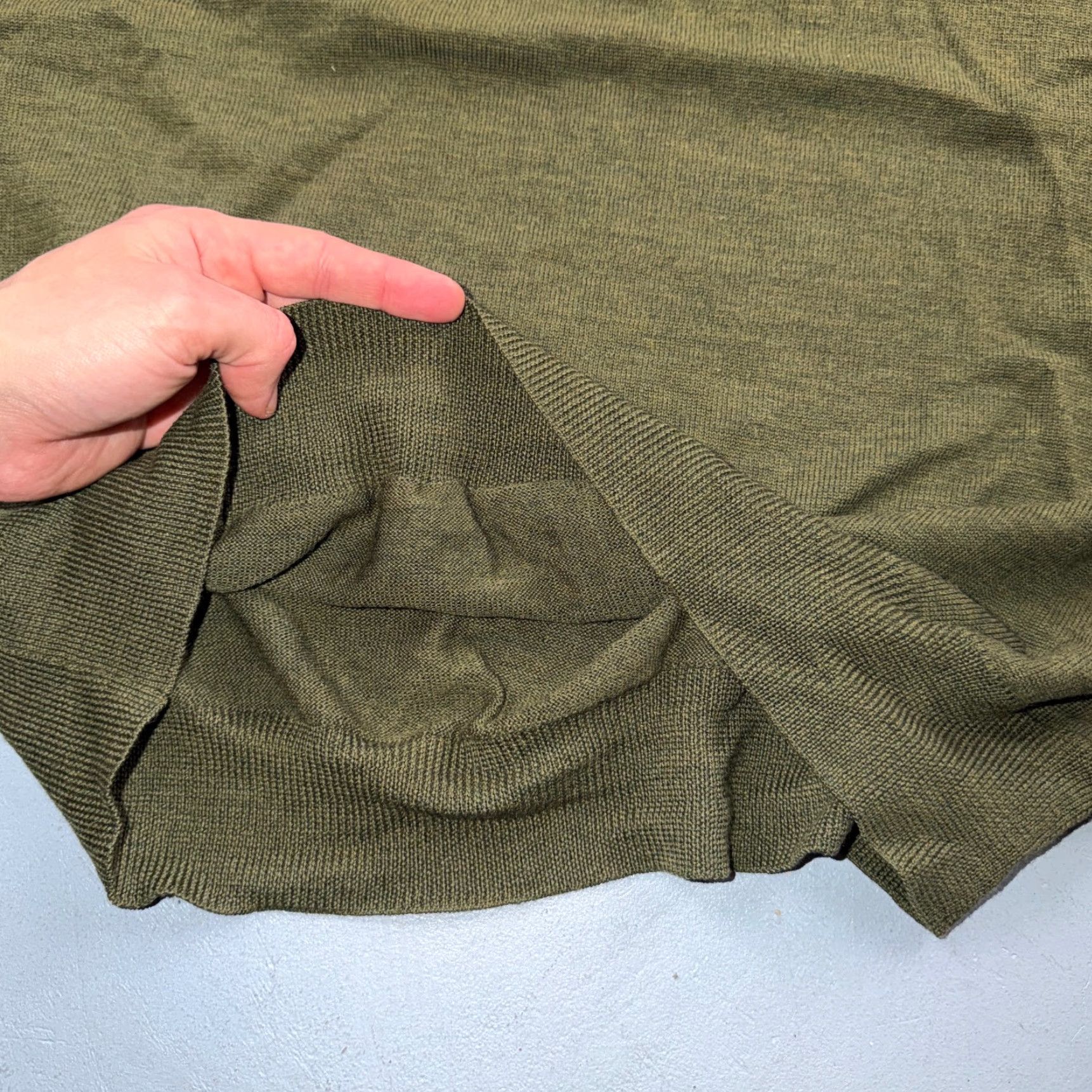 Polo Ralph Lauren VINTAGE Polo Ralph Lauren Wool Sweater V-Neck Mens XL Green Pullover Polo Ralph Lauren VTG Pullover Sweater Green Wool Solid Knit Long Sleeve Size US XL / EU 56 / 4 - 7 Thumbnail