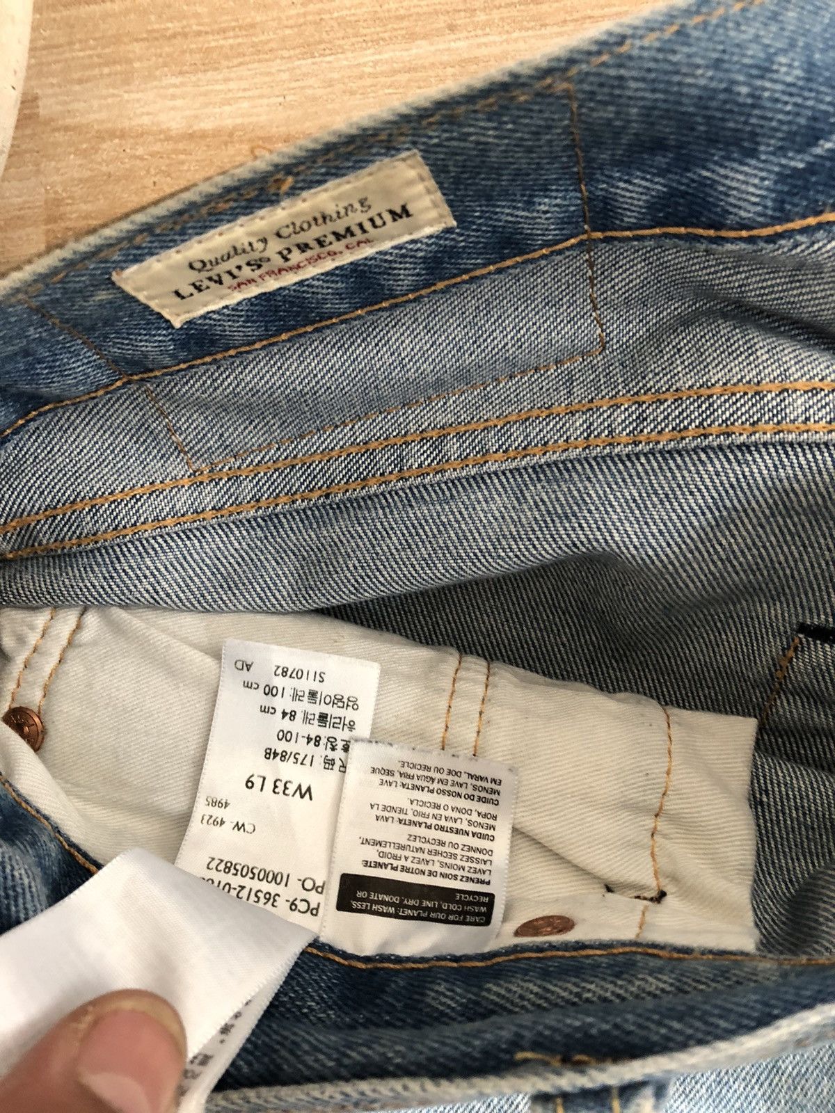 Levi's Levi’s 501 W33 Short Jeans Straight Light Blue Shorts Denim Size US 33 - 5 Thumbnail