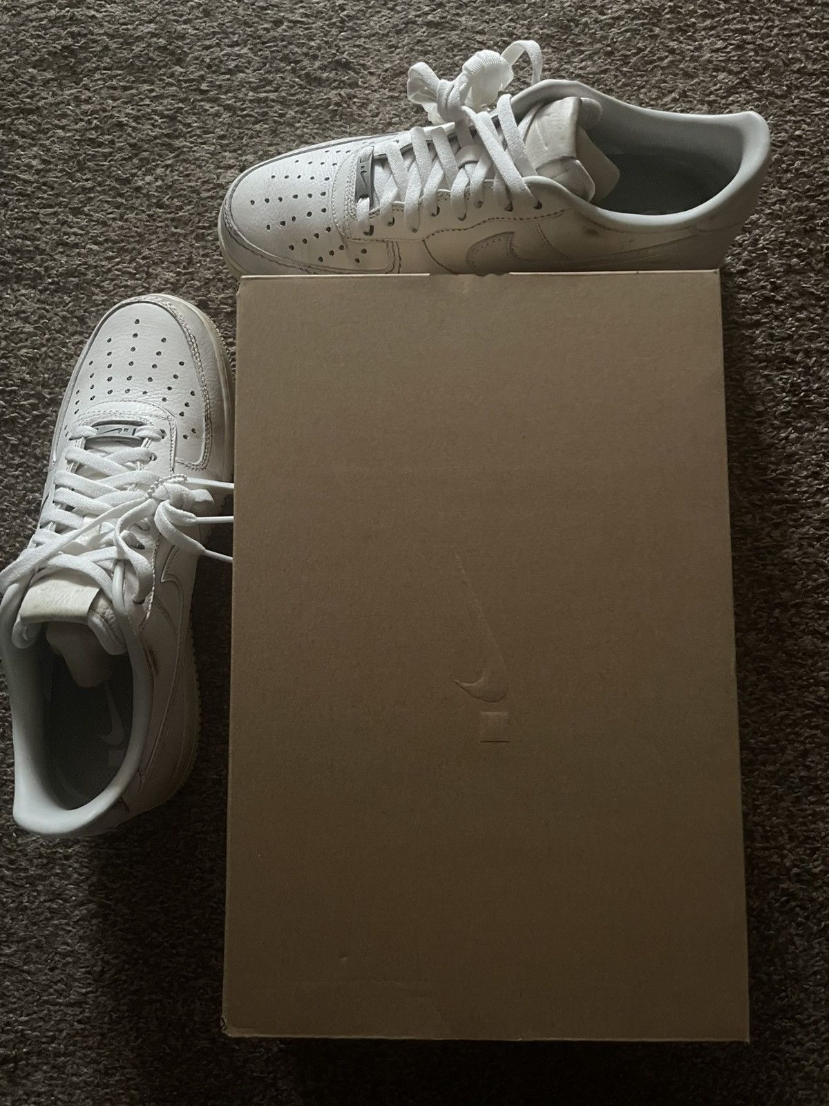 Nike *New* Nike Air Force 1 Dirty Triple White Size US 14 / EU 47 - 10 Thumbnail