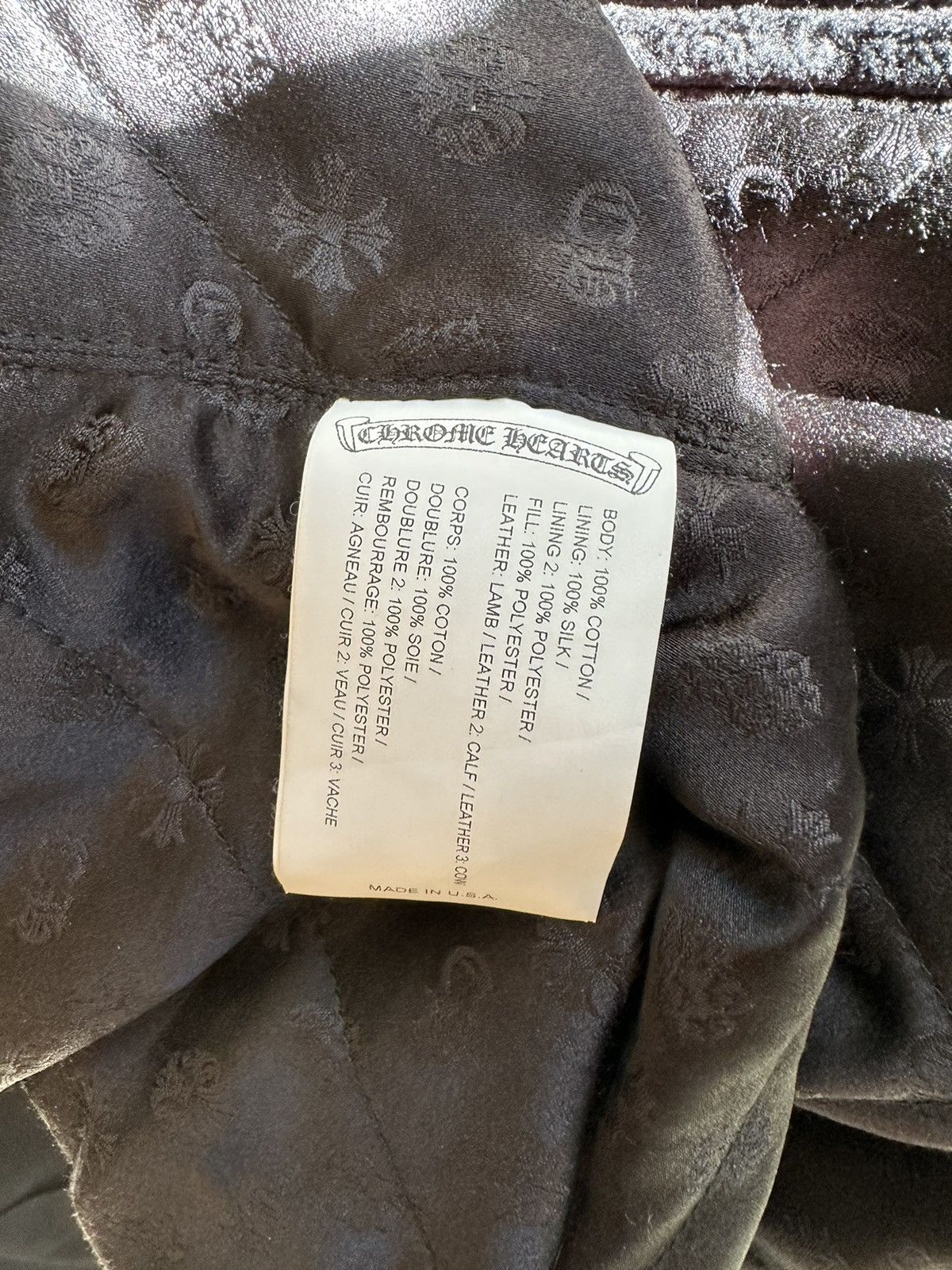 Chrome Hearts CHROME HEARTS MATTY BOY FLOODED 1-1 JACKET XXL Size US XXL / EU 58 / 5 - 8 Thumbnail