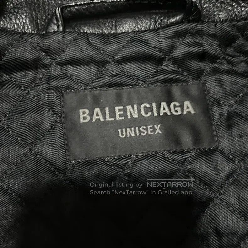 Balenciaga Balenciaga Inverted biker leather jacket Size US M / EU 48-50 / 2 - 3 Thumbnail