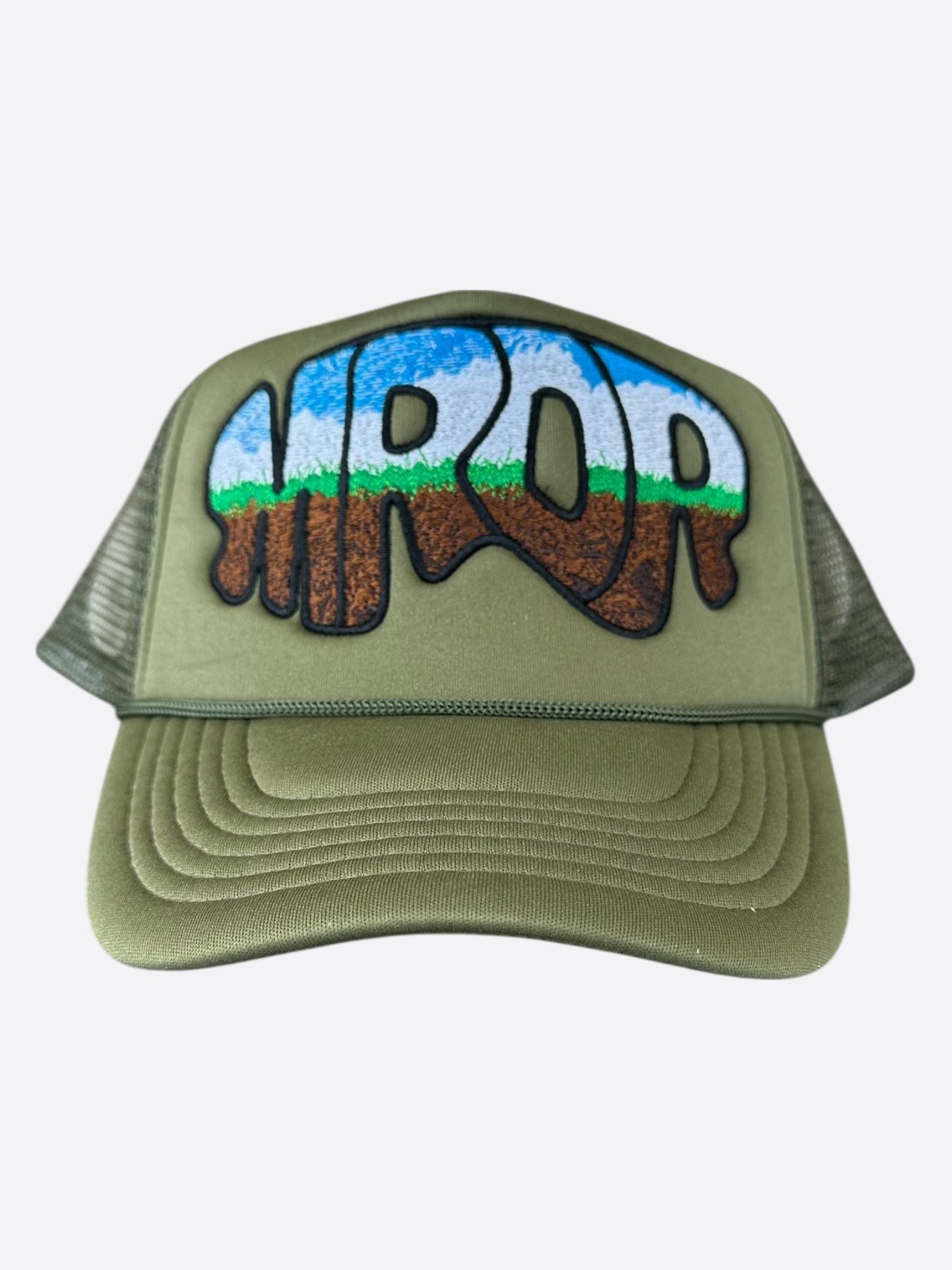Who Decides War Who Decides War Olive MRDR Embroidered Patch Trucker Hat Size ONE SIZE - 1 Thumbnail