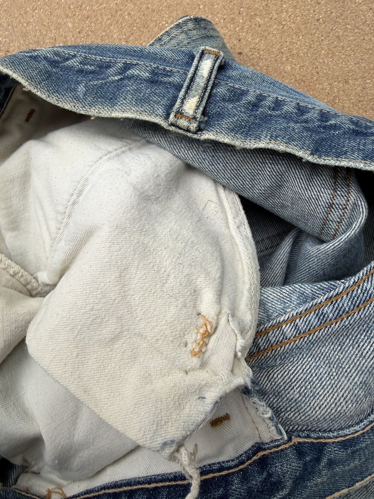 Levi's Vtg 70’s Levi’s 646 Orange Tab Bellbottom Flare Jeans 32x31 Size US 32 / EU 48 - 6 Thumbnail