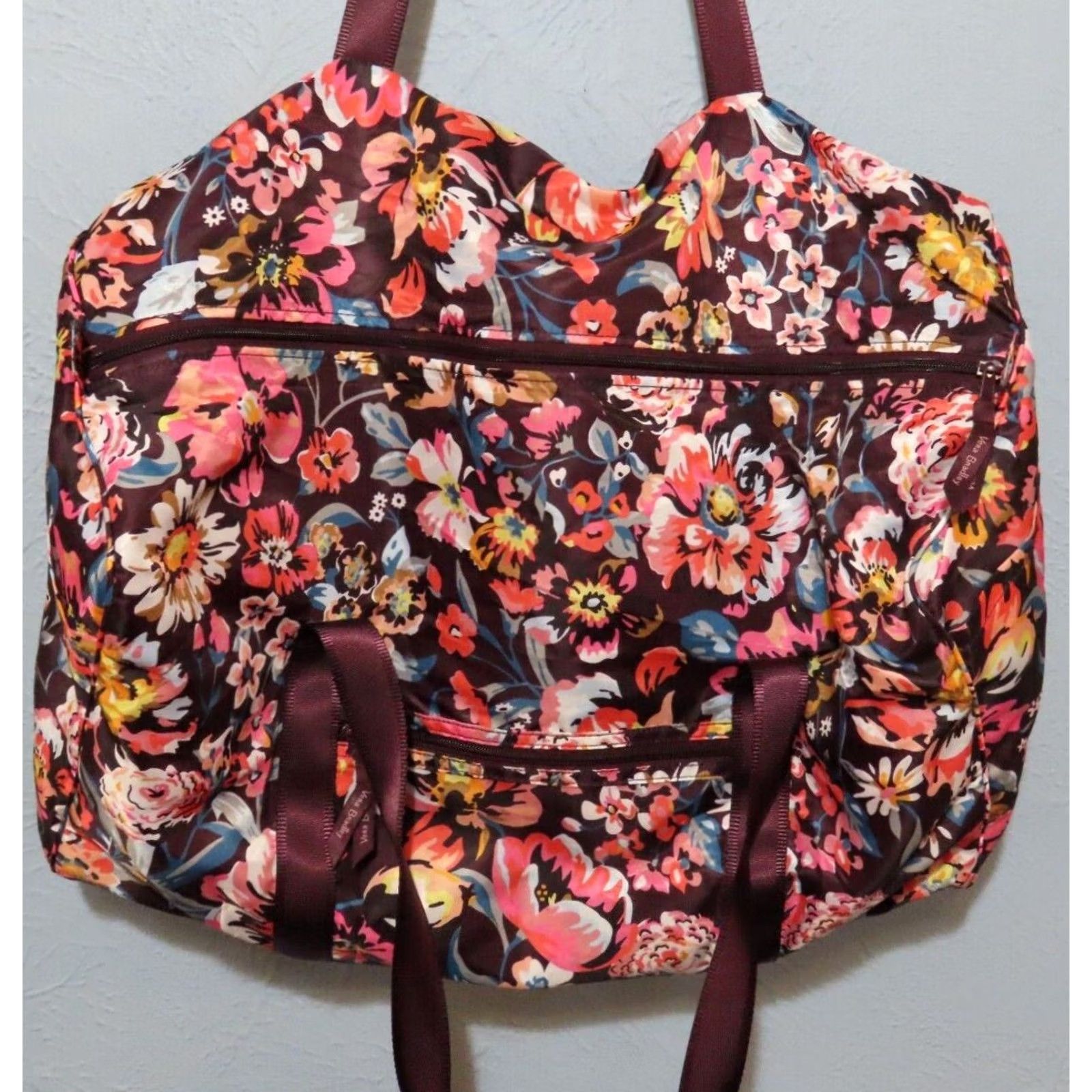 Vera Bradley Vera Bradley Duffle Bag Large 21" Floral Travel Womens Multicolor Nylon Canvas Light ZIP Size ONE SIZE - 6 Thumbnail