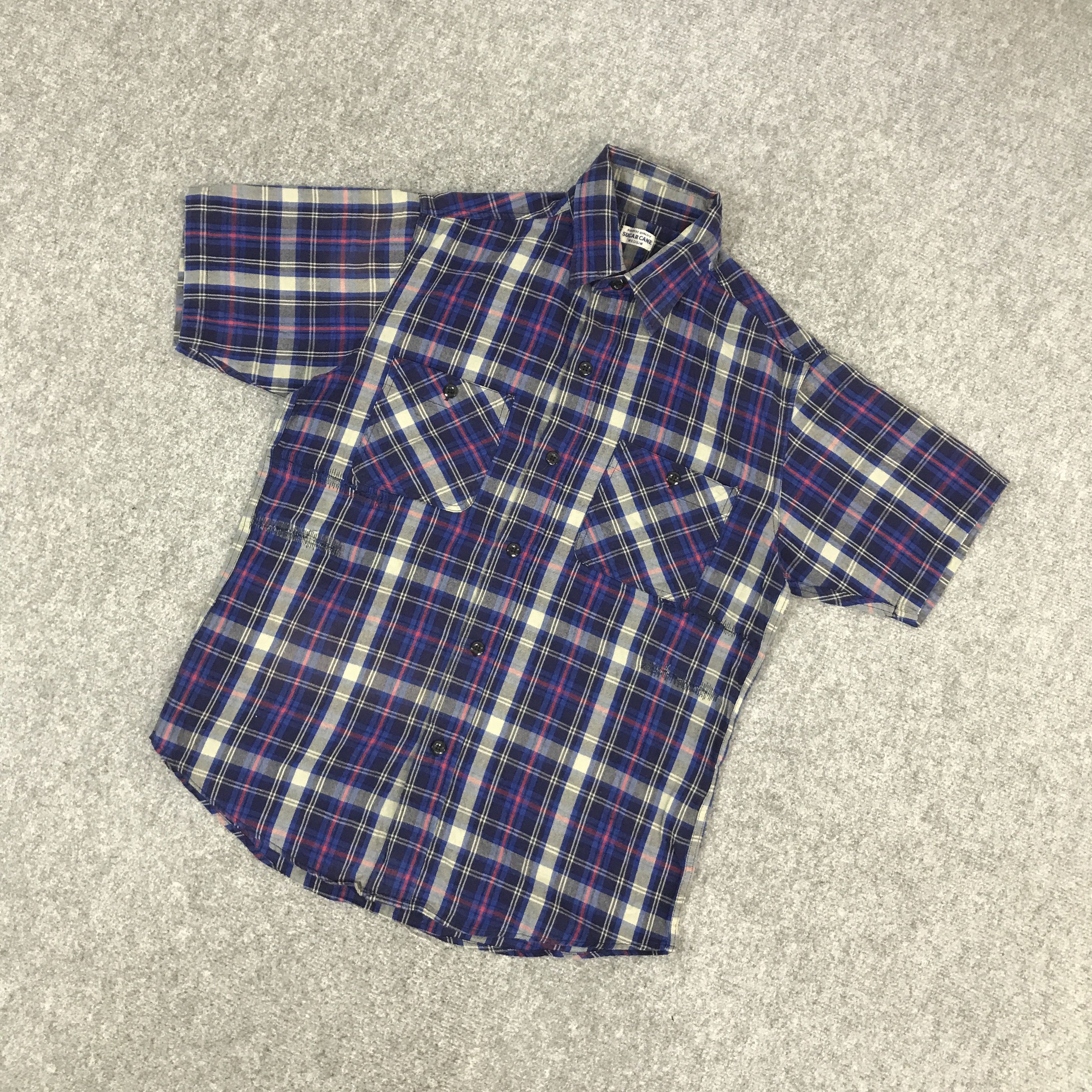 Toyo Enterprises SUGAR CANE TARTAN DESIGN BUTTON UP SHIRTS Size US M / EU 48-50 / 2 - 5 Thumbnail