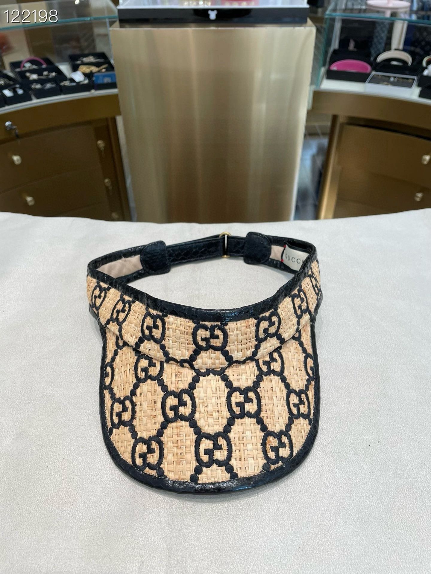 Gucci Gucci Double G Woven Straw Sun Hat Size ONE SIZE - 1 Thumbnail