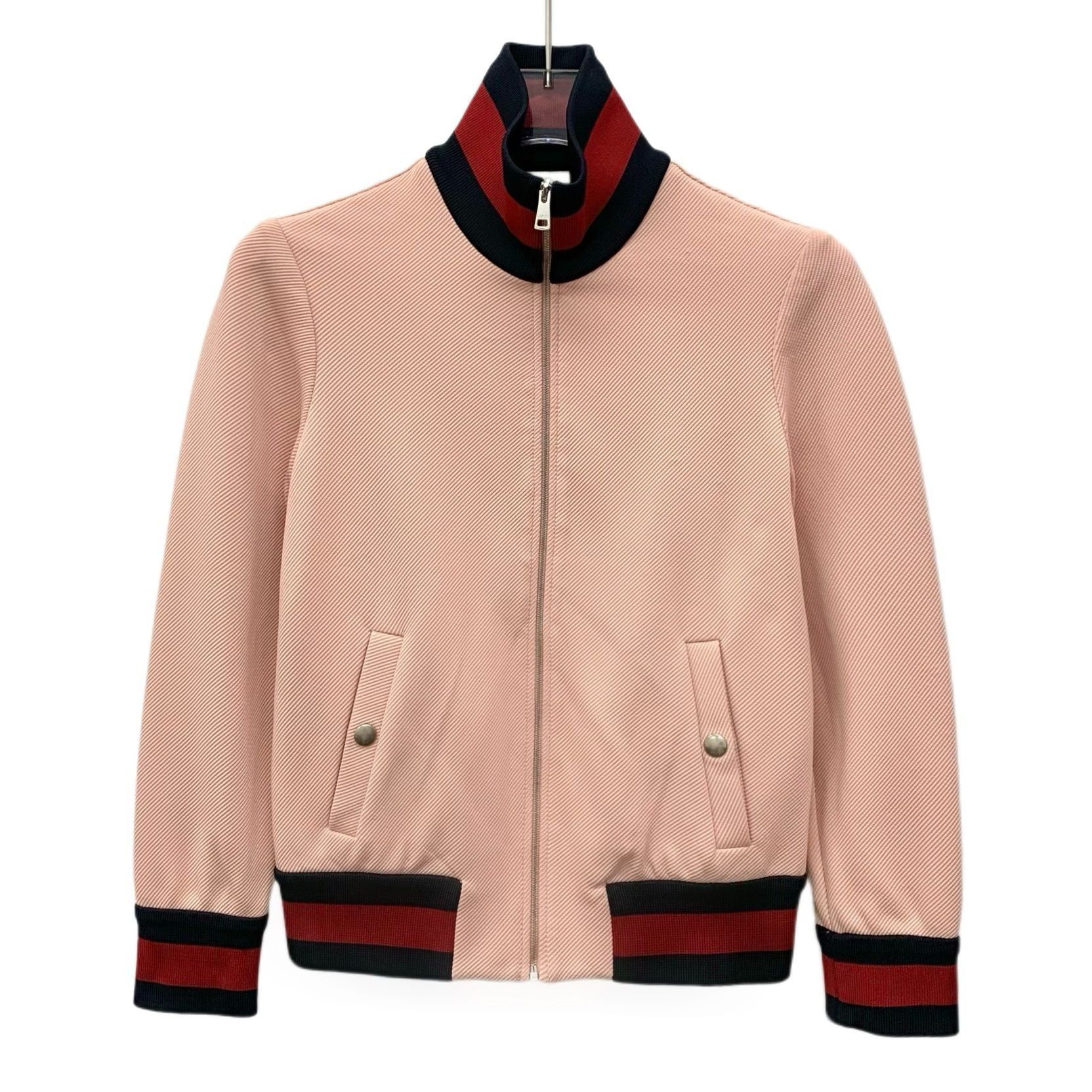Gucci Gucci Pink Striped Collar XXS Zipper Jacket Long-Sleeved Mad Size XXS / US 00 / IT 34 - 1 Thumbnail