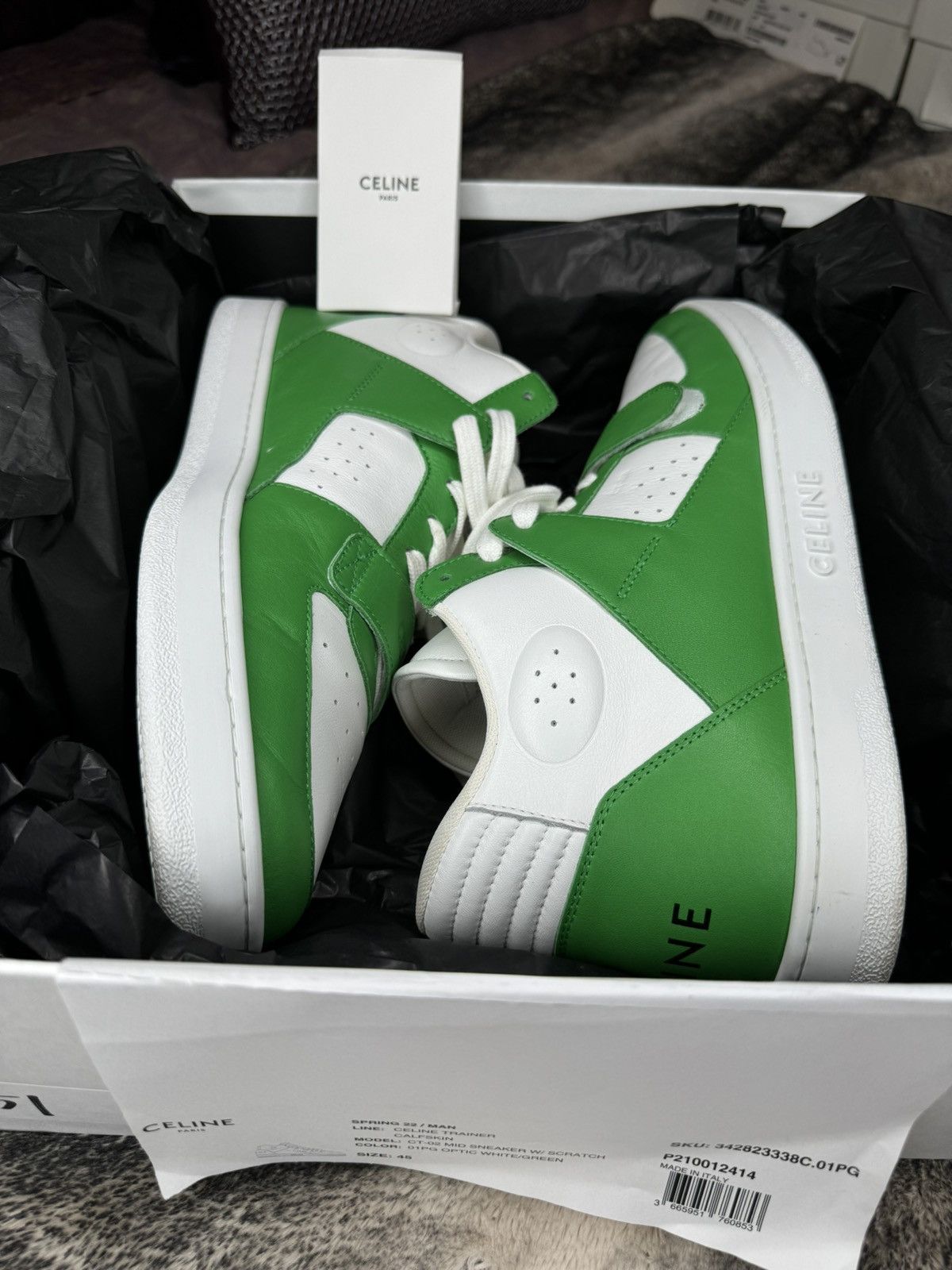 Celine Celine Paris Trainer Calfskin Size US 12 / EU 45 - 20 Thumbnail