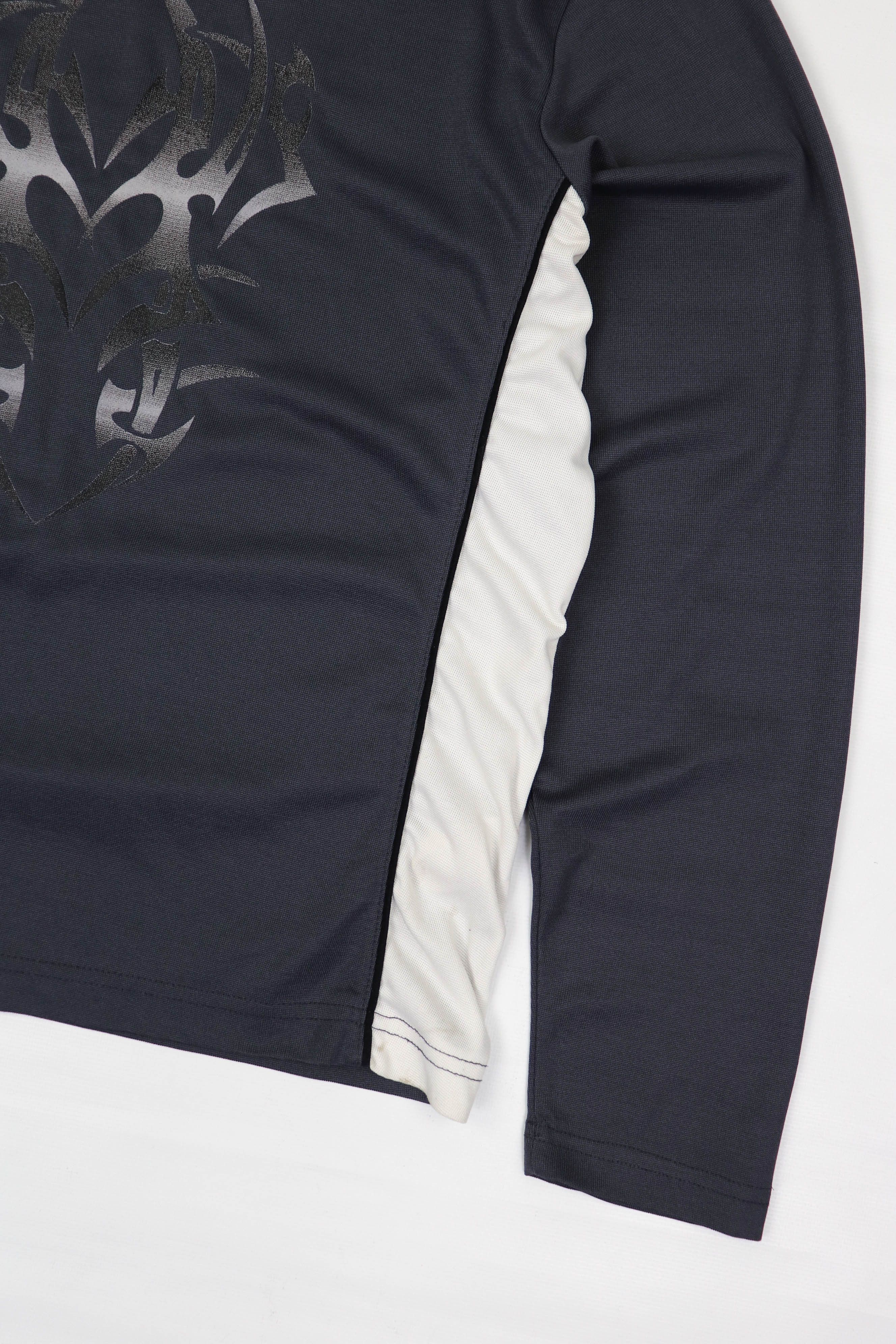 C&A Vintage Y2K Tribal Logo Graphics Mesh Jersey Long Sleeve Size US L / EU 52-54 / 3 - 5 Thumbnail