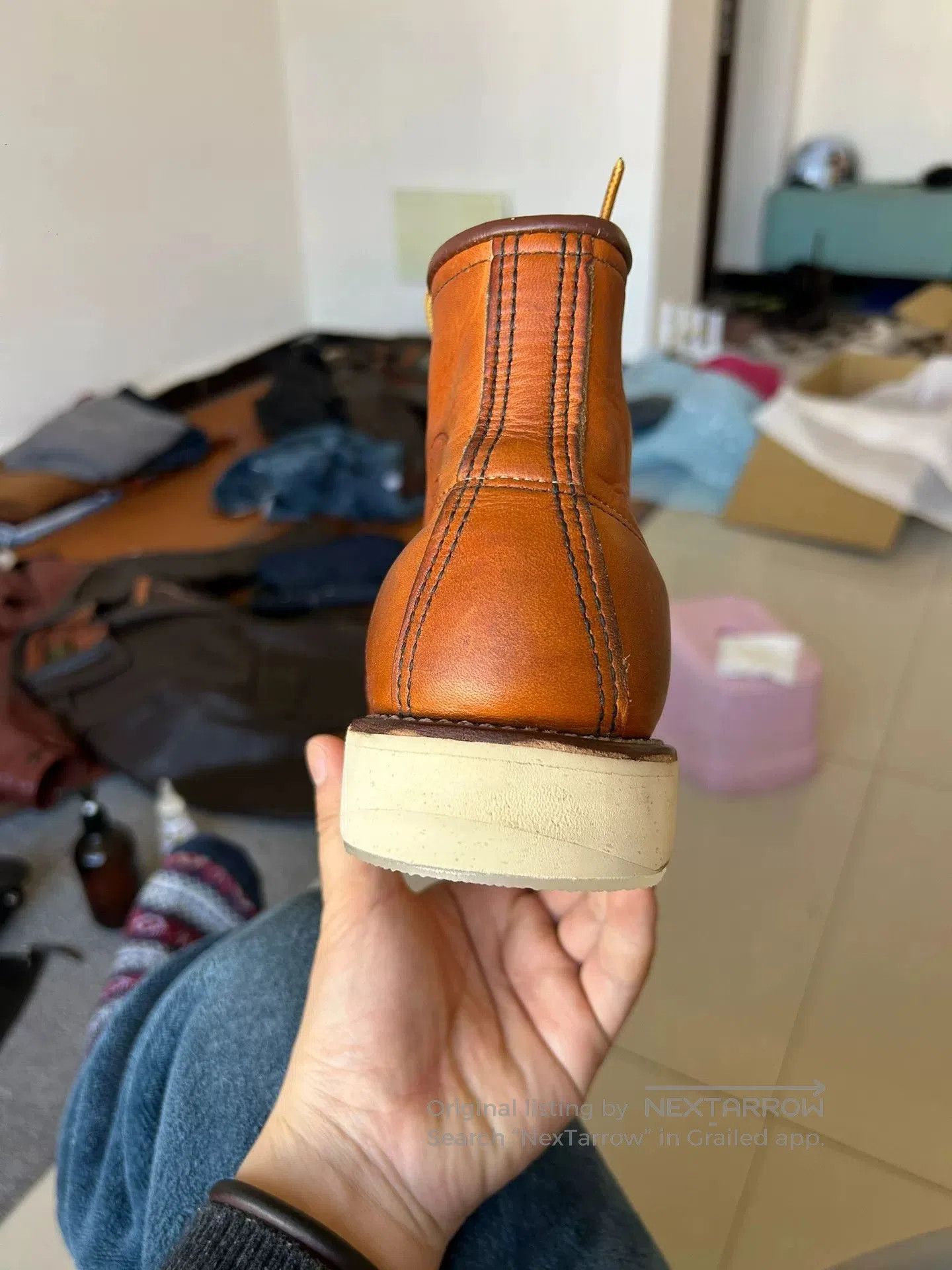 Red Wing redwing 875 leather boots size 6D. Size US 6 / EU 39 - 2 Thumbnail