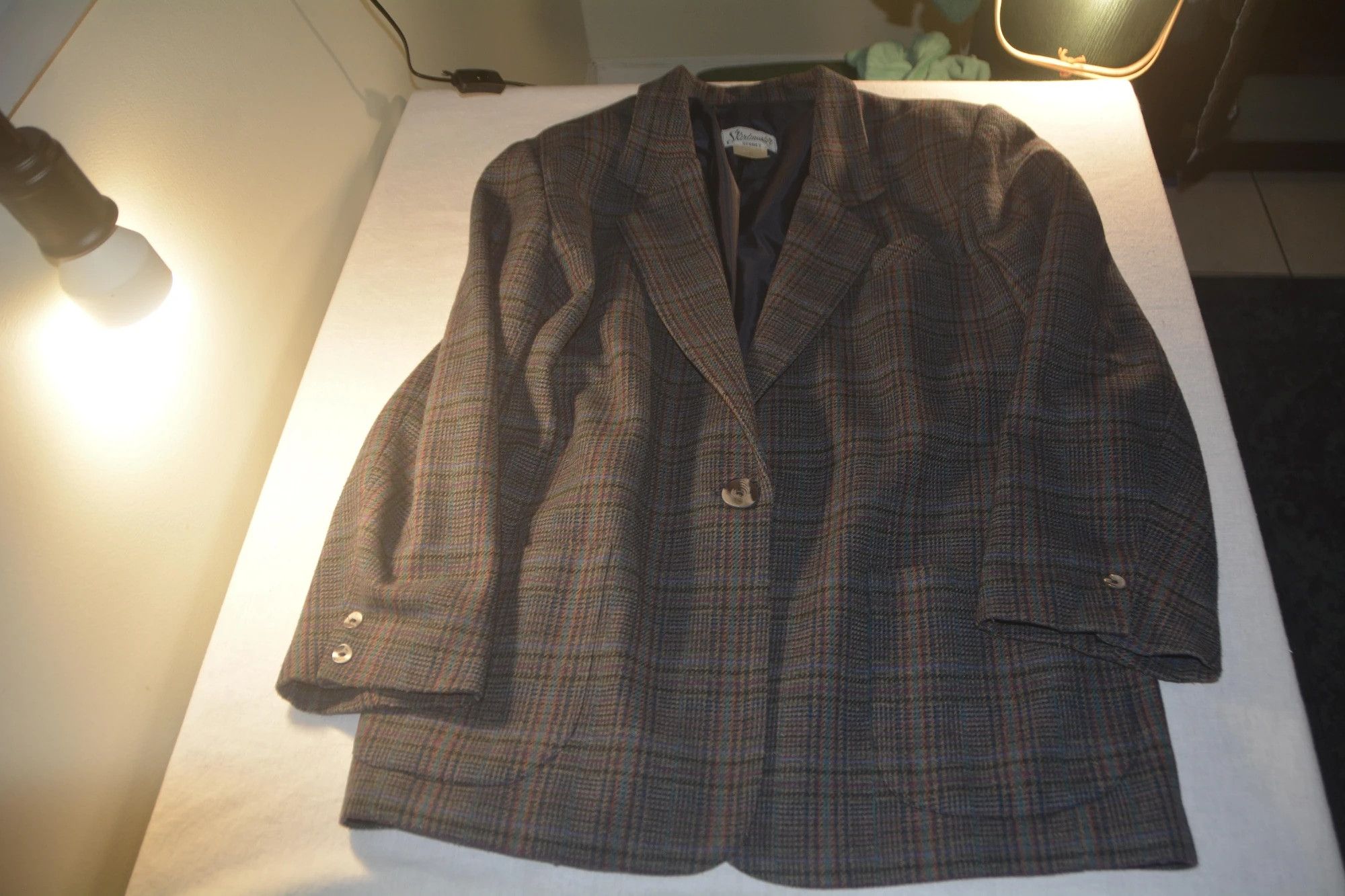 Other Vintage Skirtmaster Sydney Plaid Wool Blend Blazer Jacket Size 40R - 1 Thumbnail