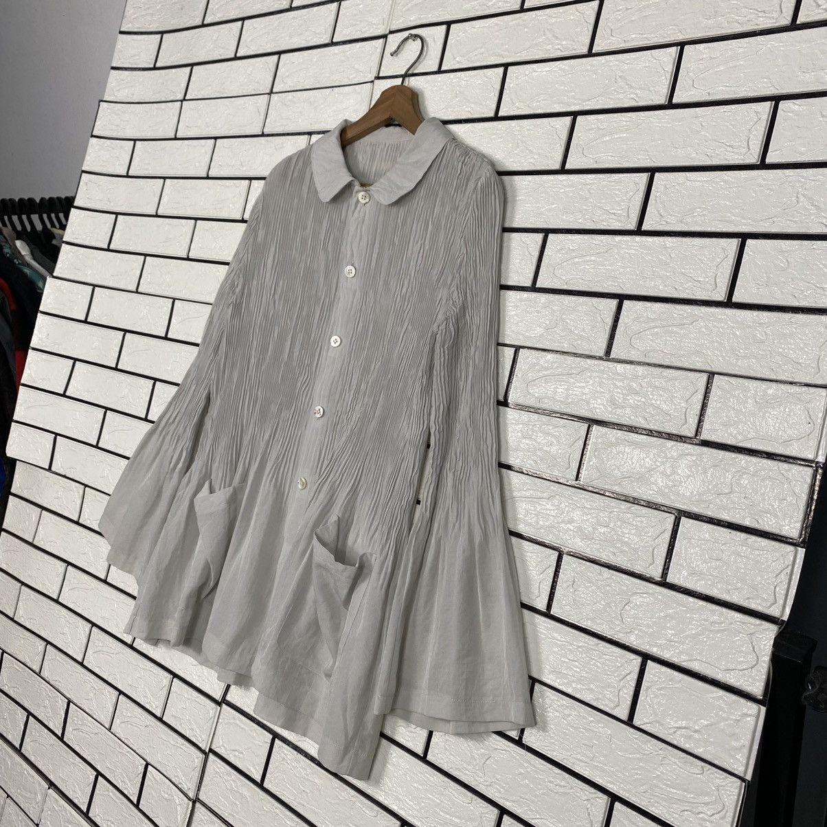Comme des Garcons 🔥VINTAGE TRICOT COMME DES GARCONS PLEATED BUTTON BLOUSE Size M / US 6-8 / IT 42-44 - 14 Thumbnail