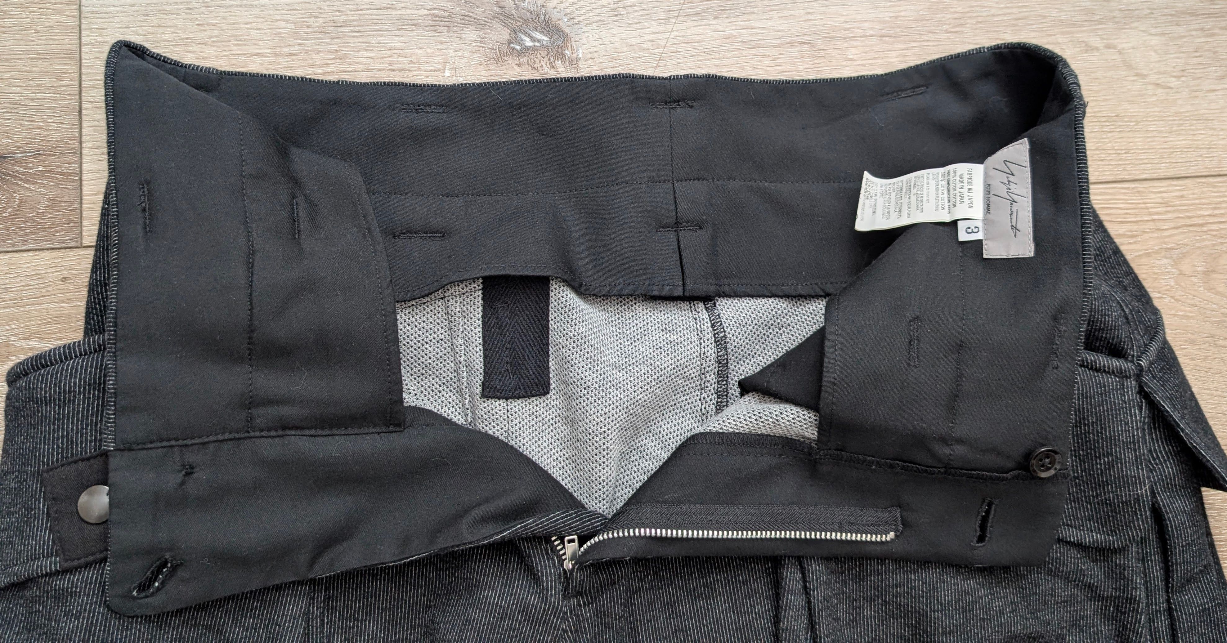 Yohji Yamamoto Yohji Yamamoto Grey Cotton Dbl Cargo Pkt Pant size 3 Size US 34 / EU 50 - 6 Thumbnail