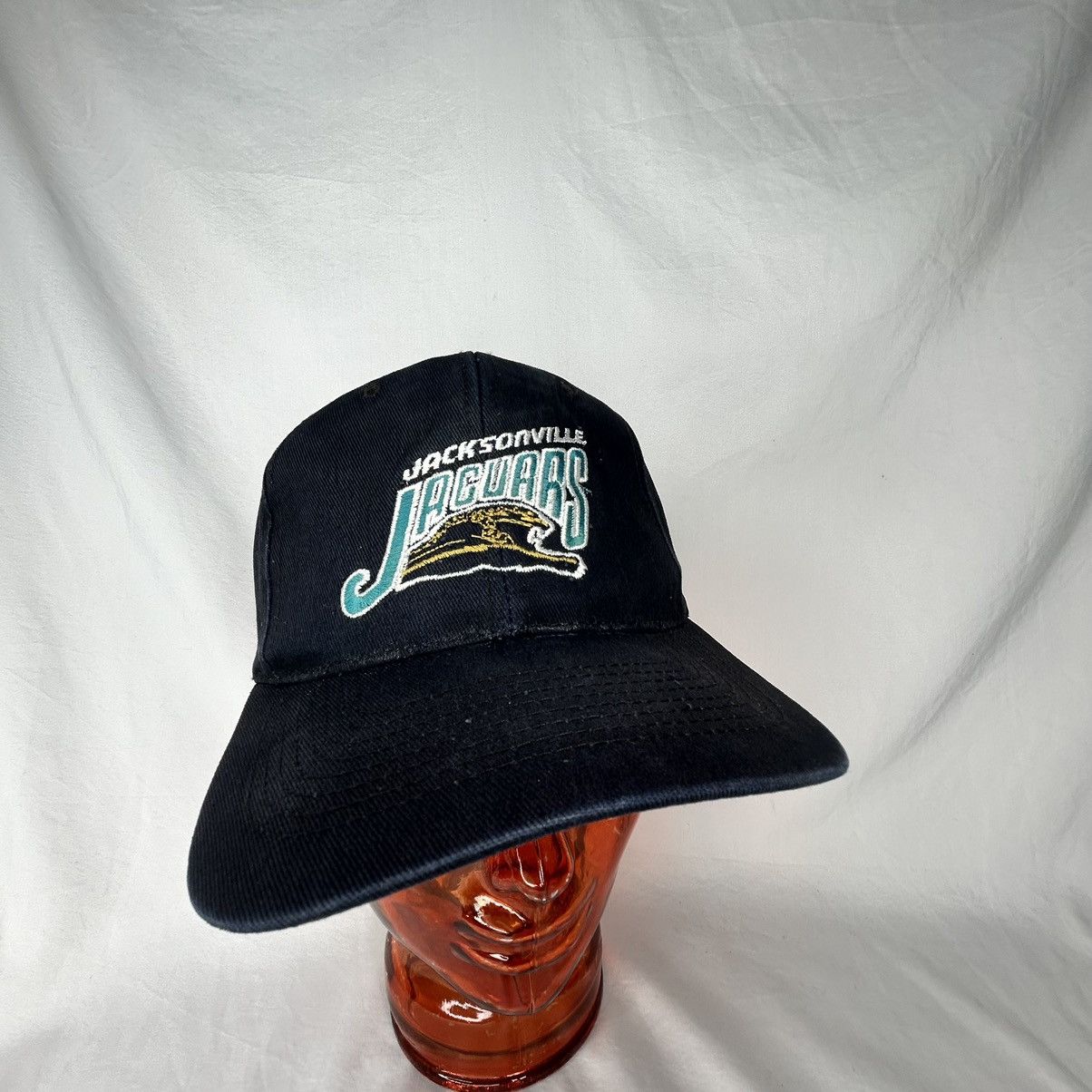 NFL Vintage Jacksonville Jaguars Faded Banned Logo Snapback Hat Size ONE SIZE - 1 Thumbnail