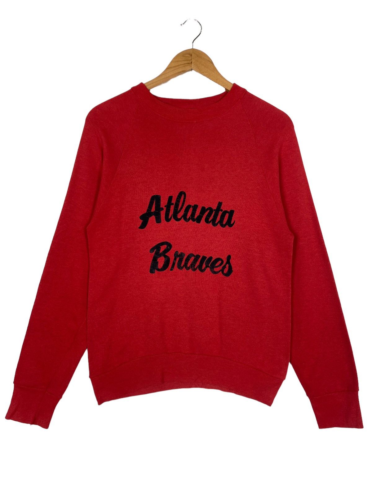 American Needle Vintage 90s Atlanta Bravers Big Logo Crewneck Sweatshirt Size US S / EU 44-46 / 1 - 1 Thumbnail