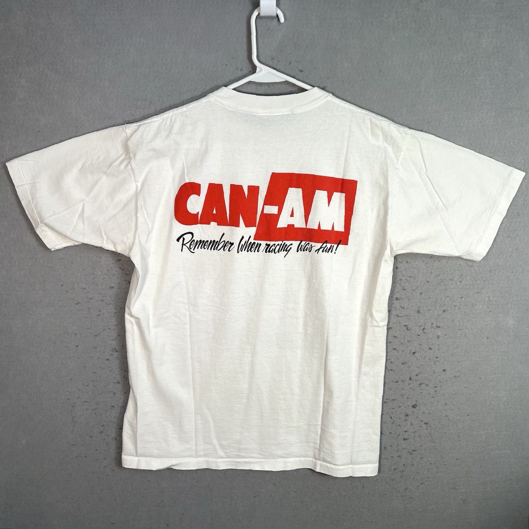 Vintage VINTAGE 90s Porsche McLaren Can Am Racing Graphic Tee Adult Large White Mens Size US L / EU 52-54 / 3 - 2 Thumbnail