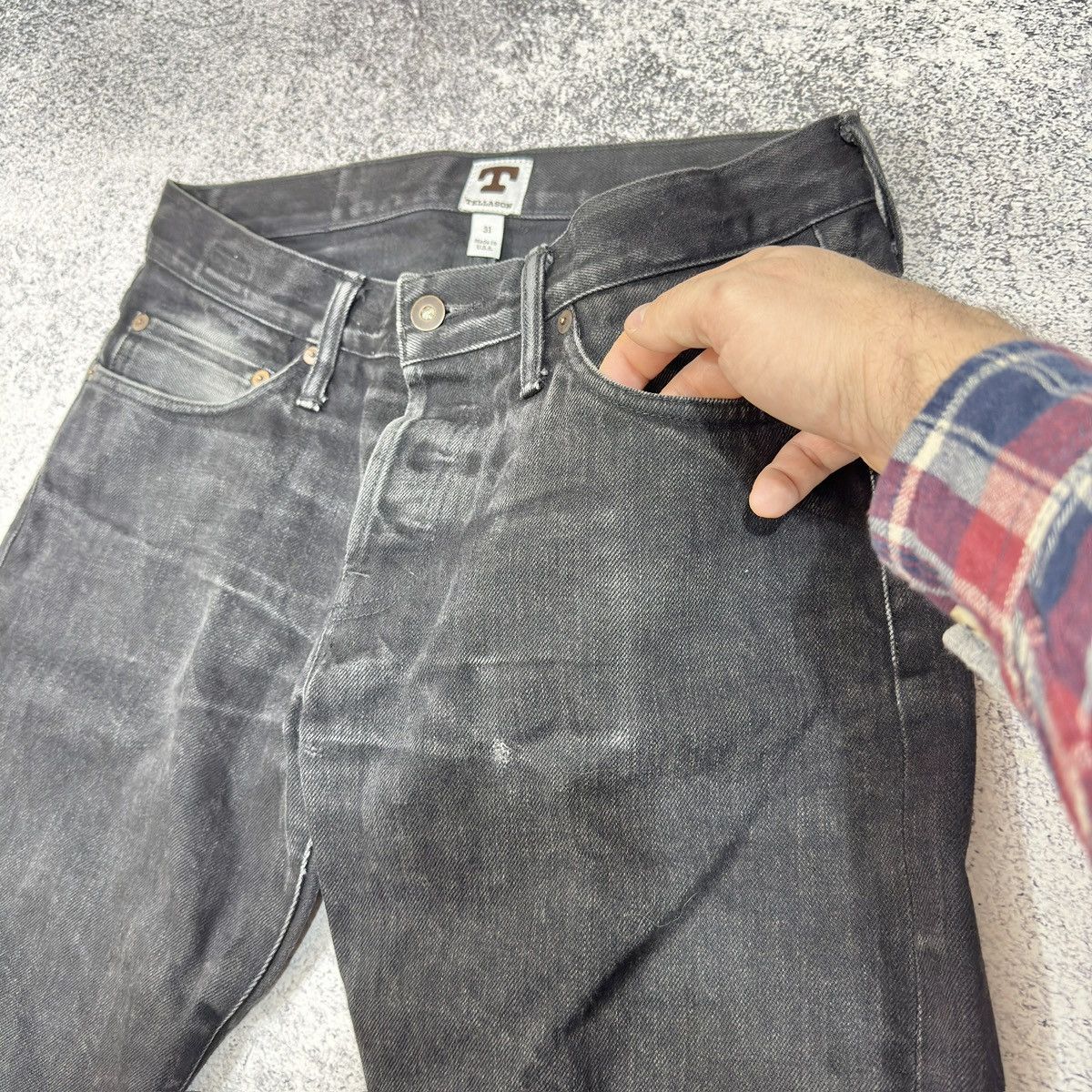 Designer × Tellason Tellason Ladbroke Grove Slim Tapered Japanese Selvedge Size US 31 - 5 Thumbnail